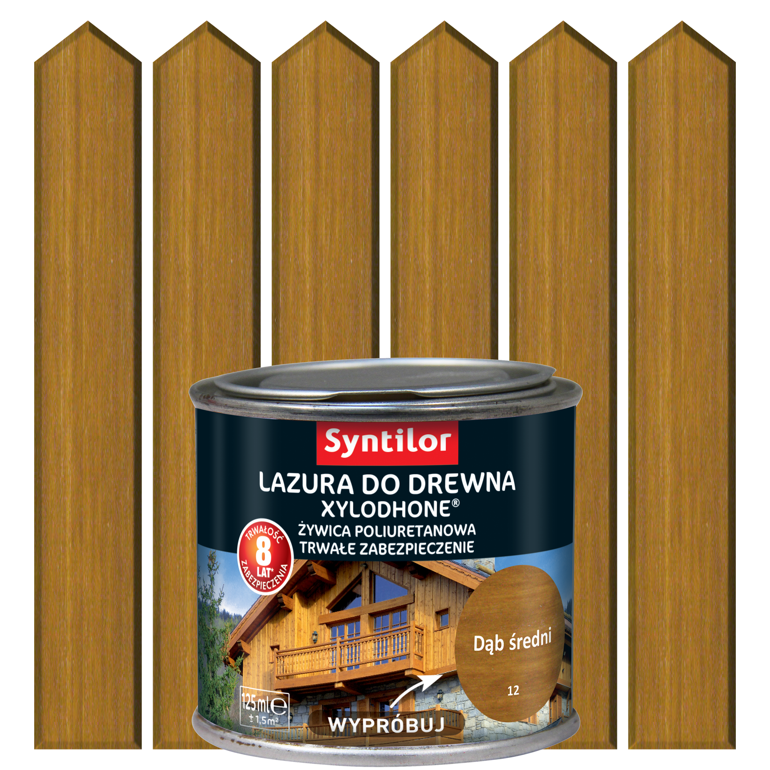 Lazura do drewna XYLODHONE HP 0.12 l Dąb średni SYNTILOR