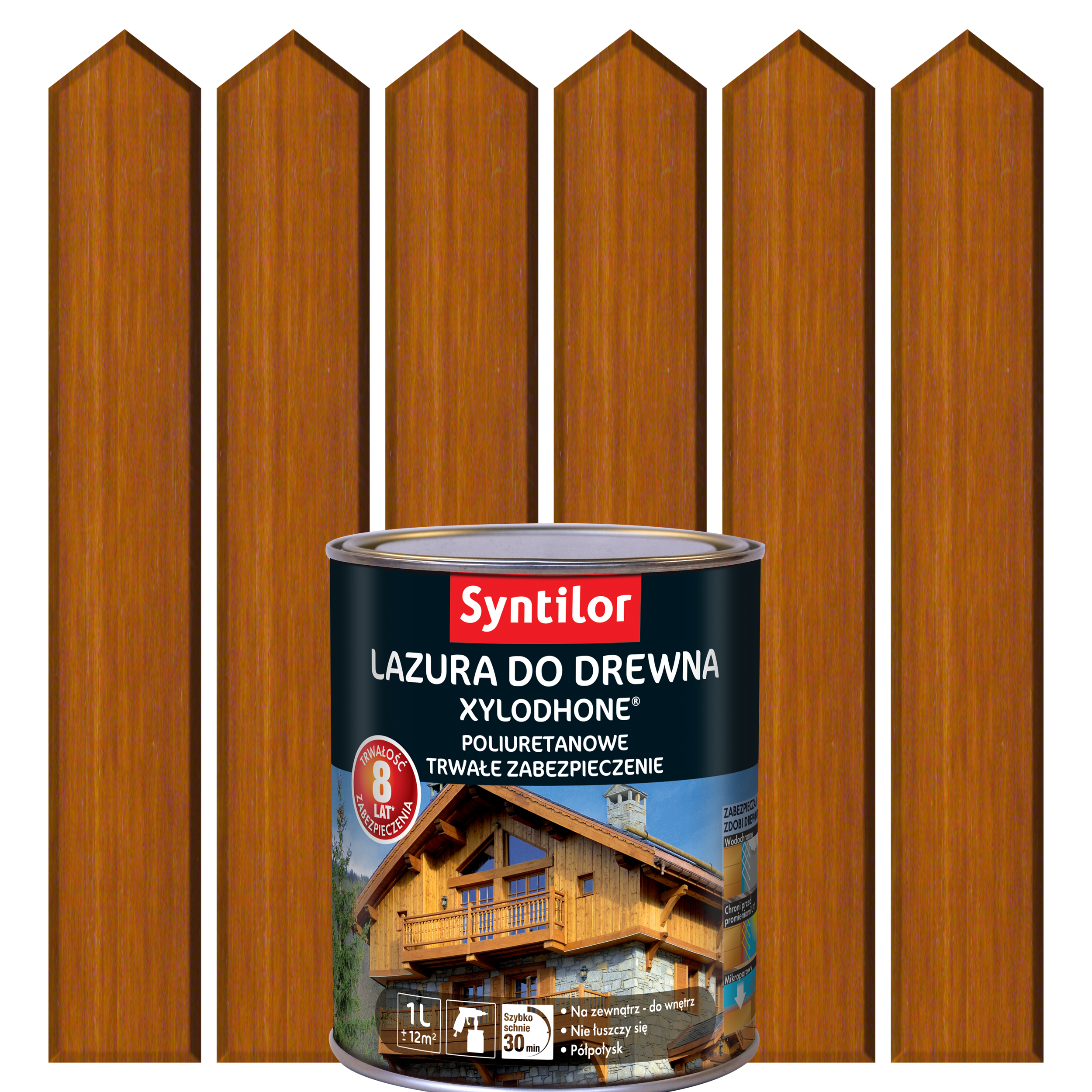 Lazura do drewna XYLODHONE HP 5 l Dąb średni SYNTILOR