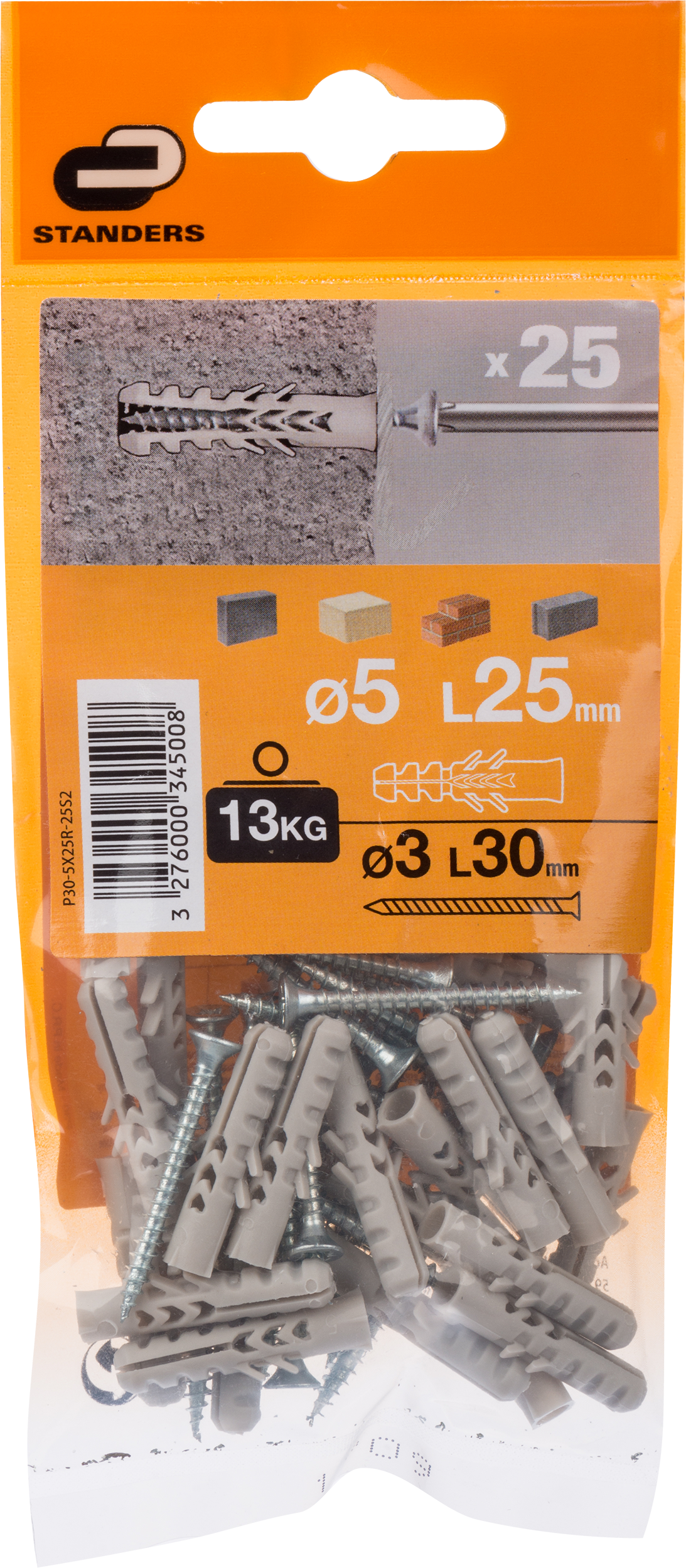 Kołek 5 x 25 mm 25 szt. Standers - 5