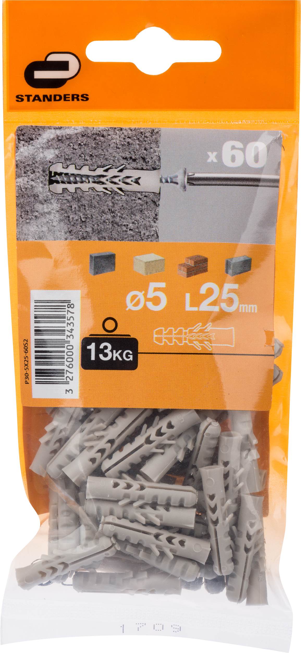 Koszulka 5 x 25mm 60 szt. Standers - 5