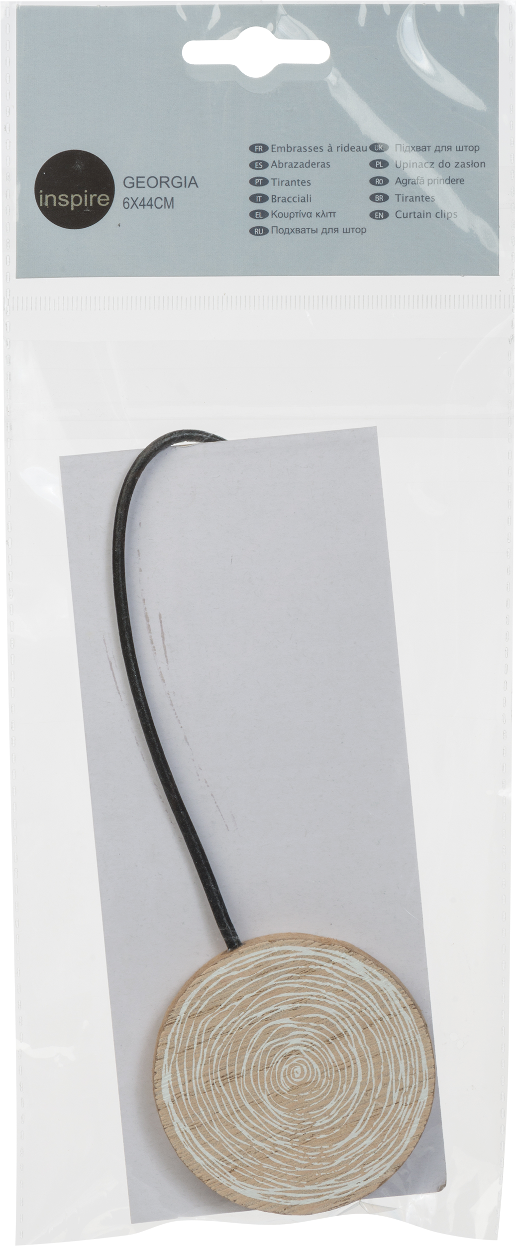 Upinacz do zasłon z magnesem Georgia biały 44 cm Inspire - 2