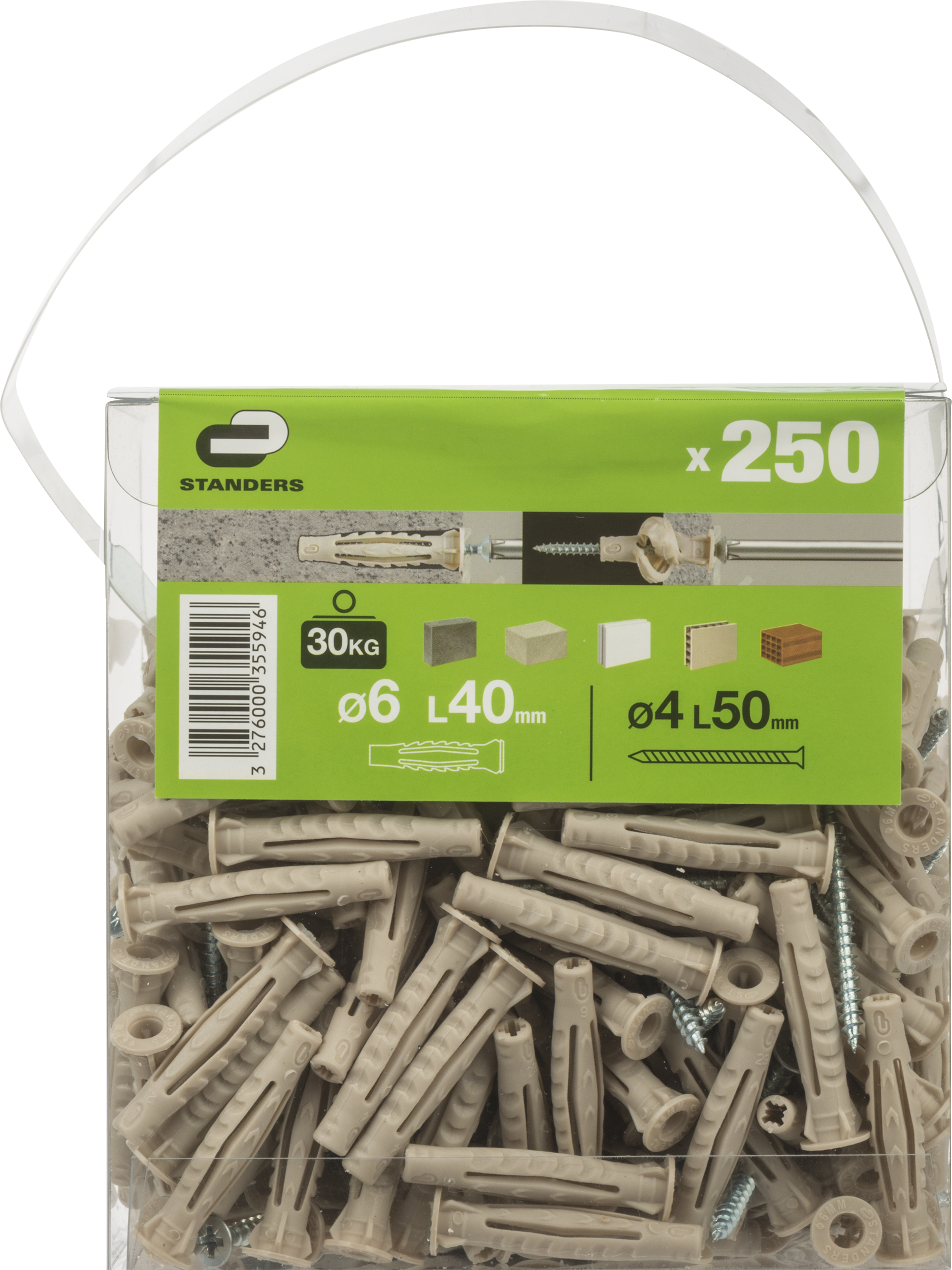 Kołek uniwersalny 6 x 40 mm 250 szt. Standers - 4