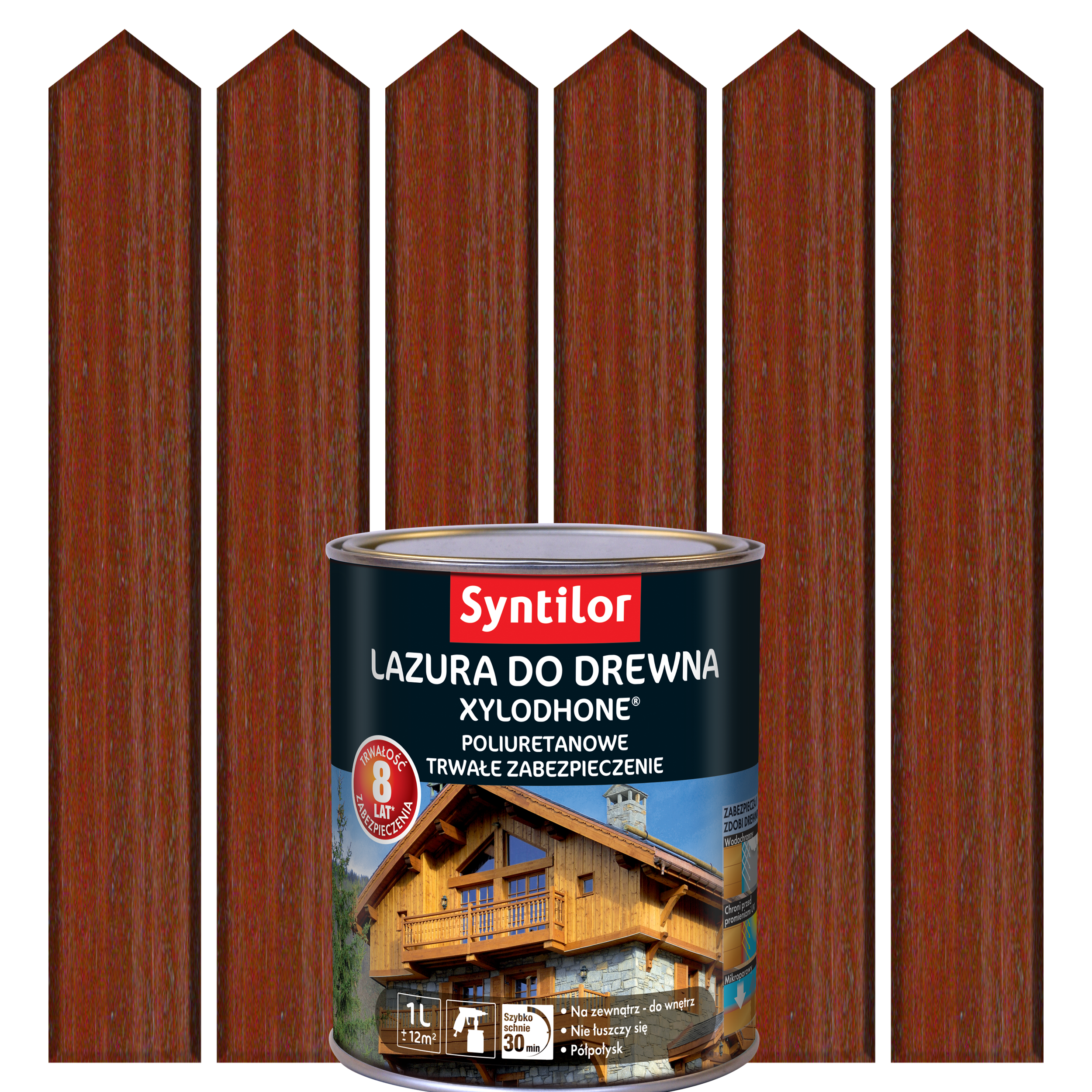 Lazura do drewna XYLODHONE HP 1 l Mahoń drewno egzotyczne SYNTILOR