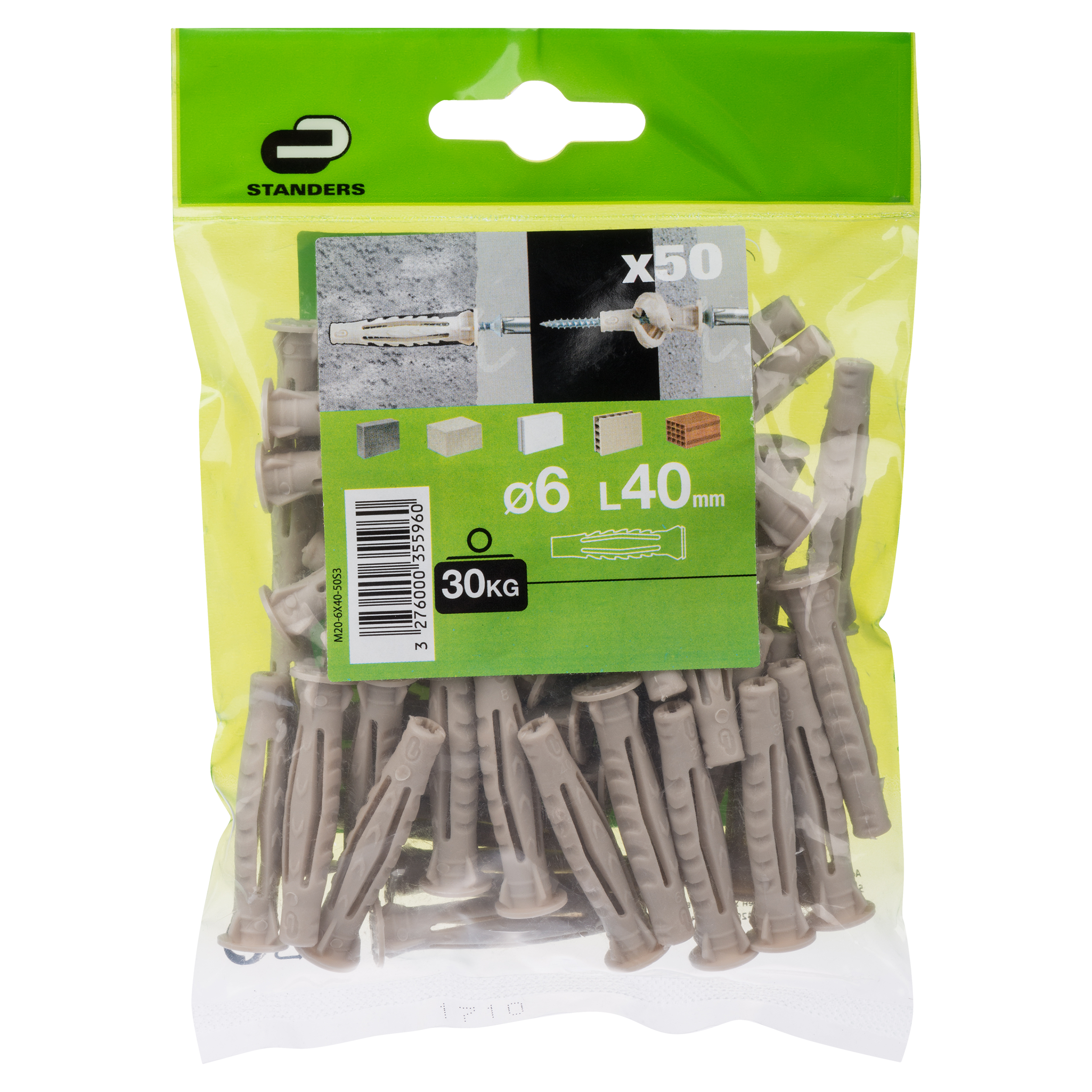 Koszulka uniwersalna 6 x 40 mm 50 szt. Standers