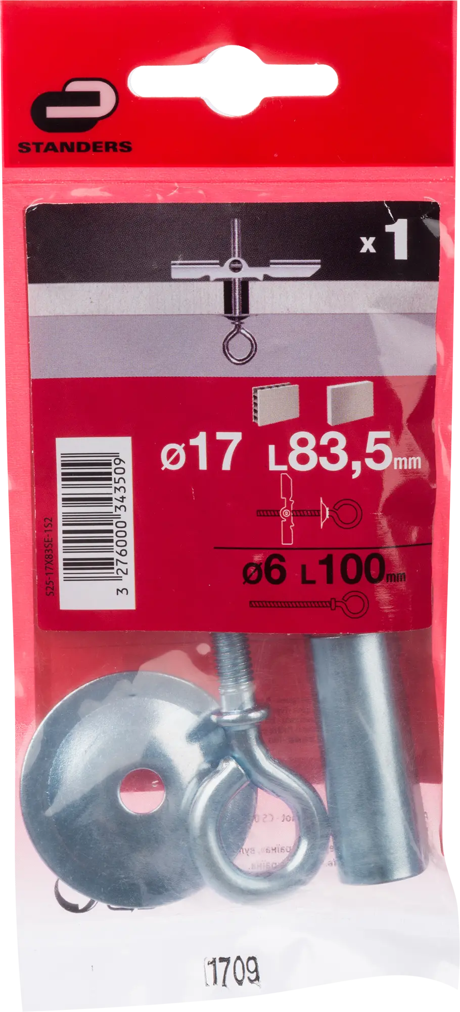 Kołek przechylny HO 17 x 83.5 mm 1 szt. Standers - 2