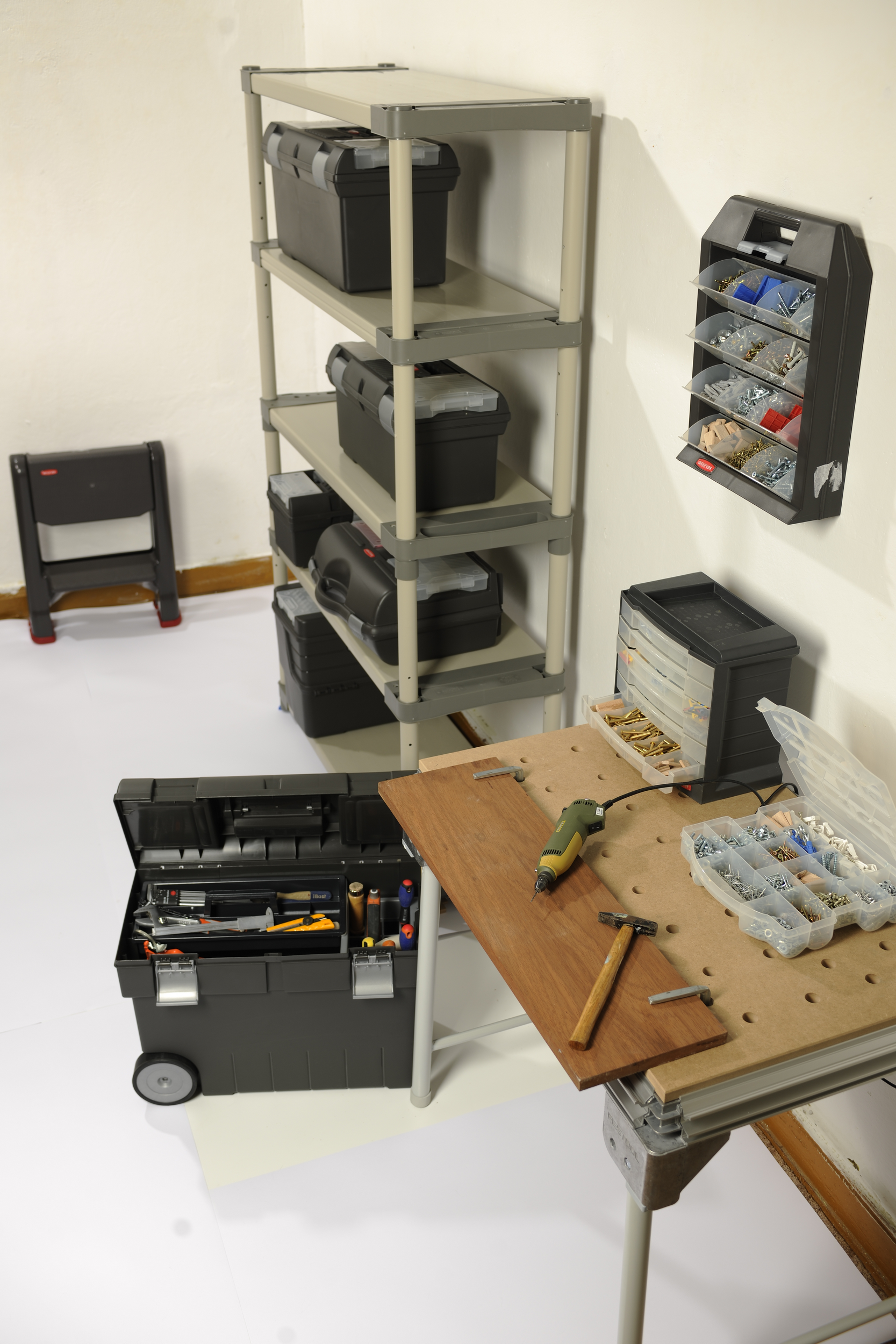 Schodki rozkładane 2 stopnie 1-stronne grafitowe Curver - 2