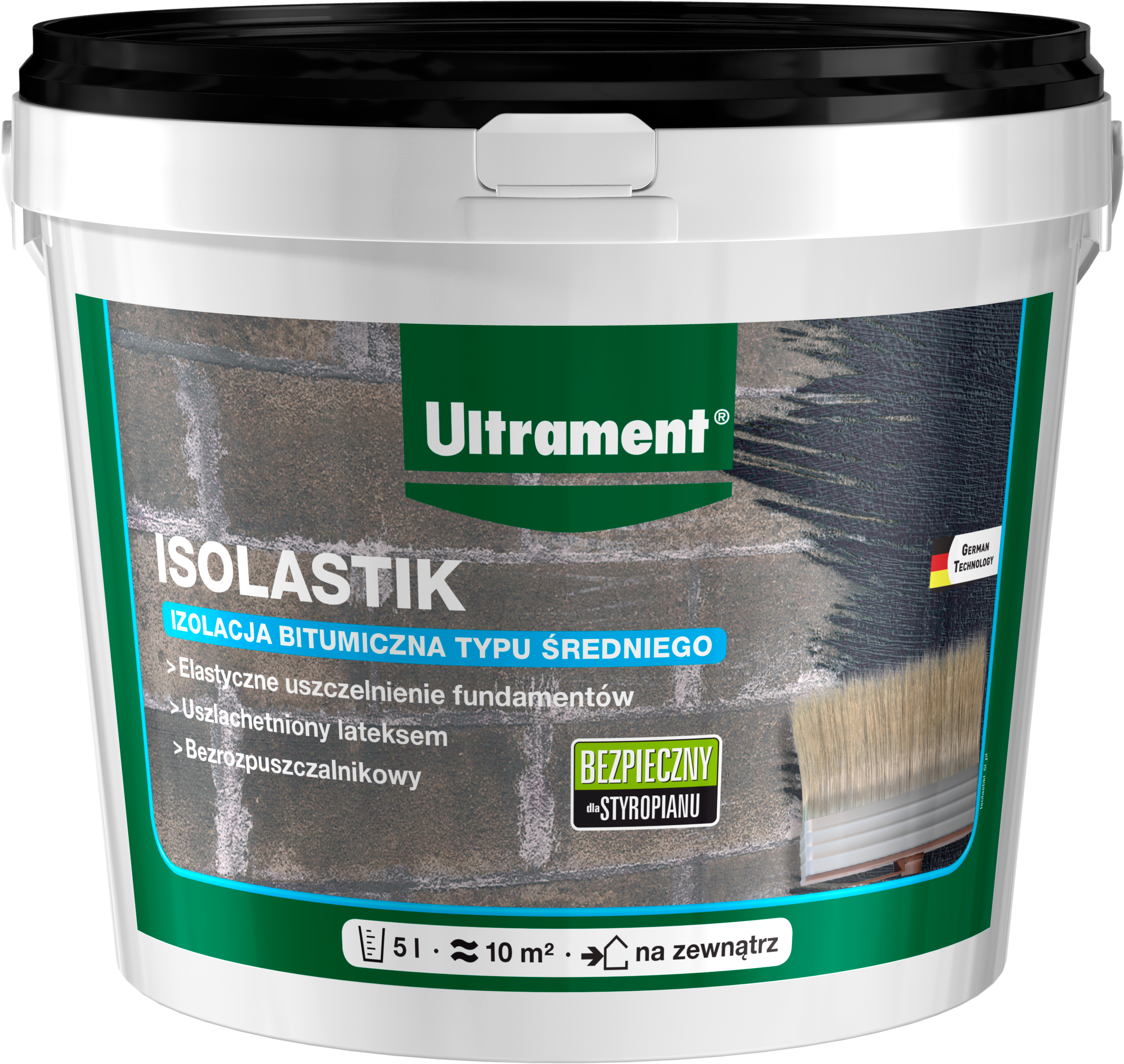 Izolacja bitumiczna typu średniego 5 l Isolastik Ultrament
