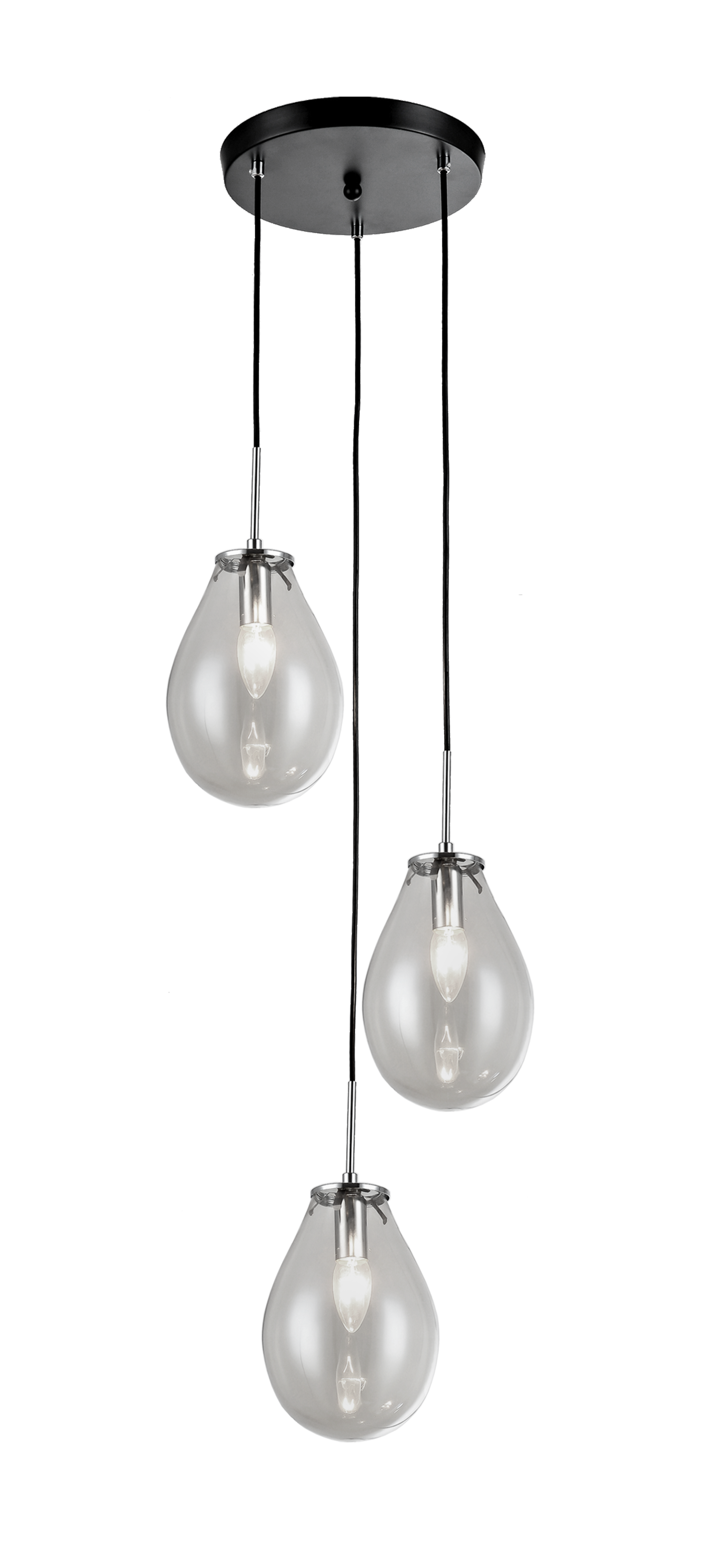 Lampa wisząca Fondi transparentna E14 Light Prestige
