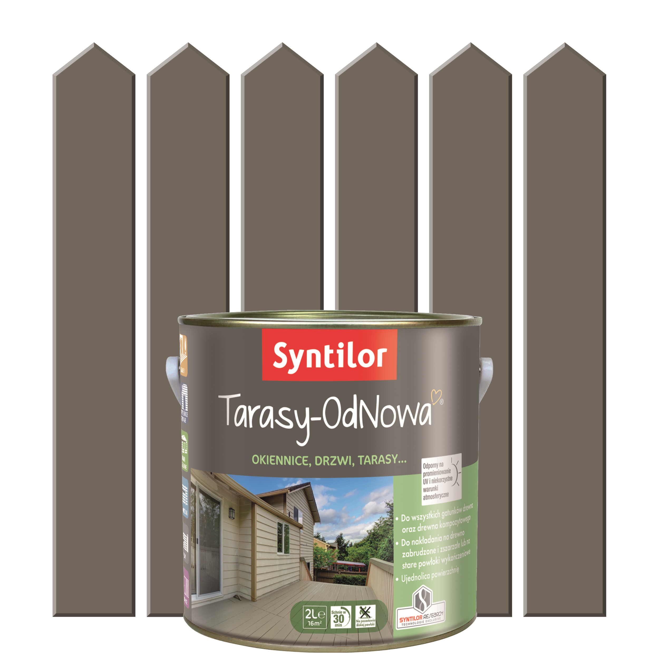 Farba do drewna TARASY ODNOWA 2 l Kora Drewna SYNTILOR