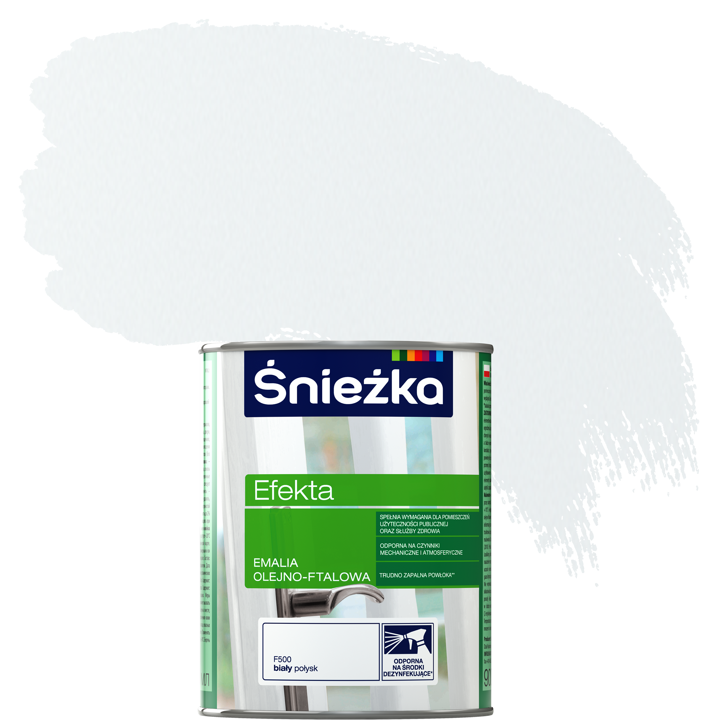 Emalia EFEKTA 0.9 l Biały Połysk ŚNIEŻKA - 3