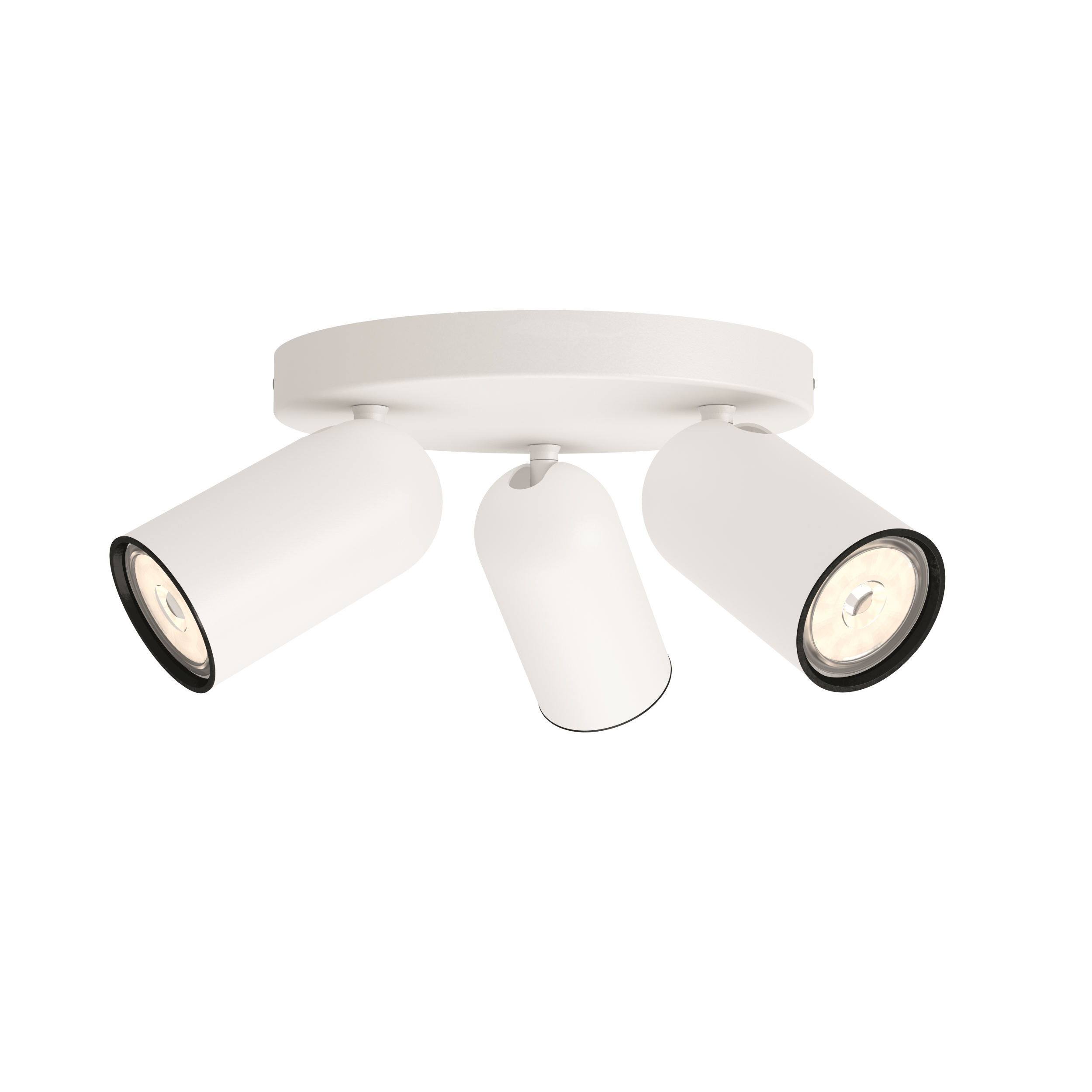 Plafón de 3 luces Pongee GU10 blanco 25 cm - 3