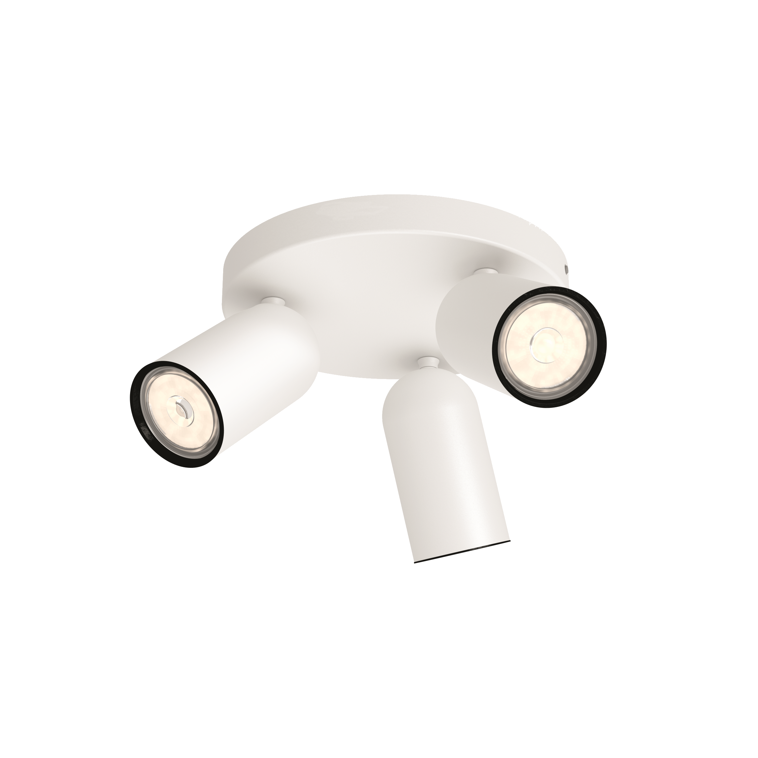 Plafón de 3 luces Pongee GU10 blanco 25 cm - 4