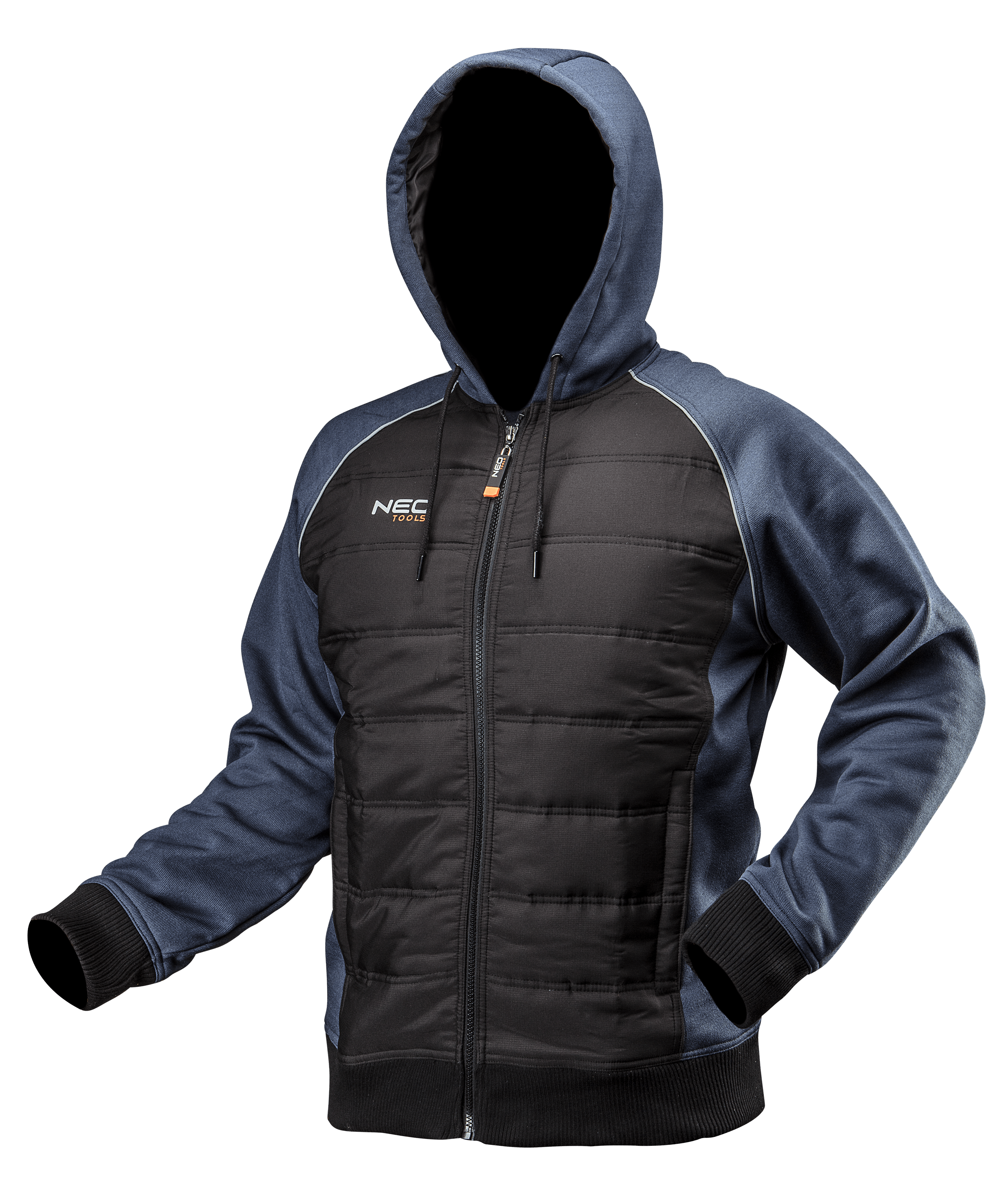 Bluza robocza ocieplana z kapturem r.L czarno-grantowa 81-556 Neo