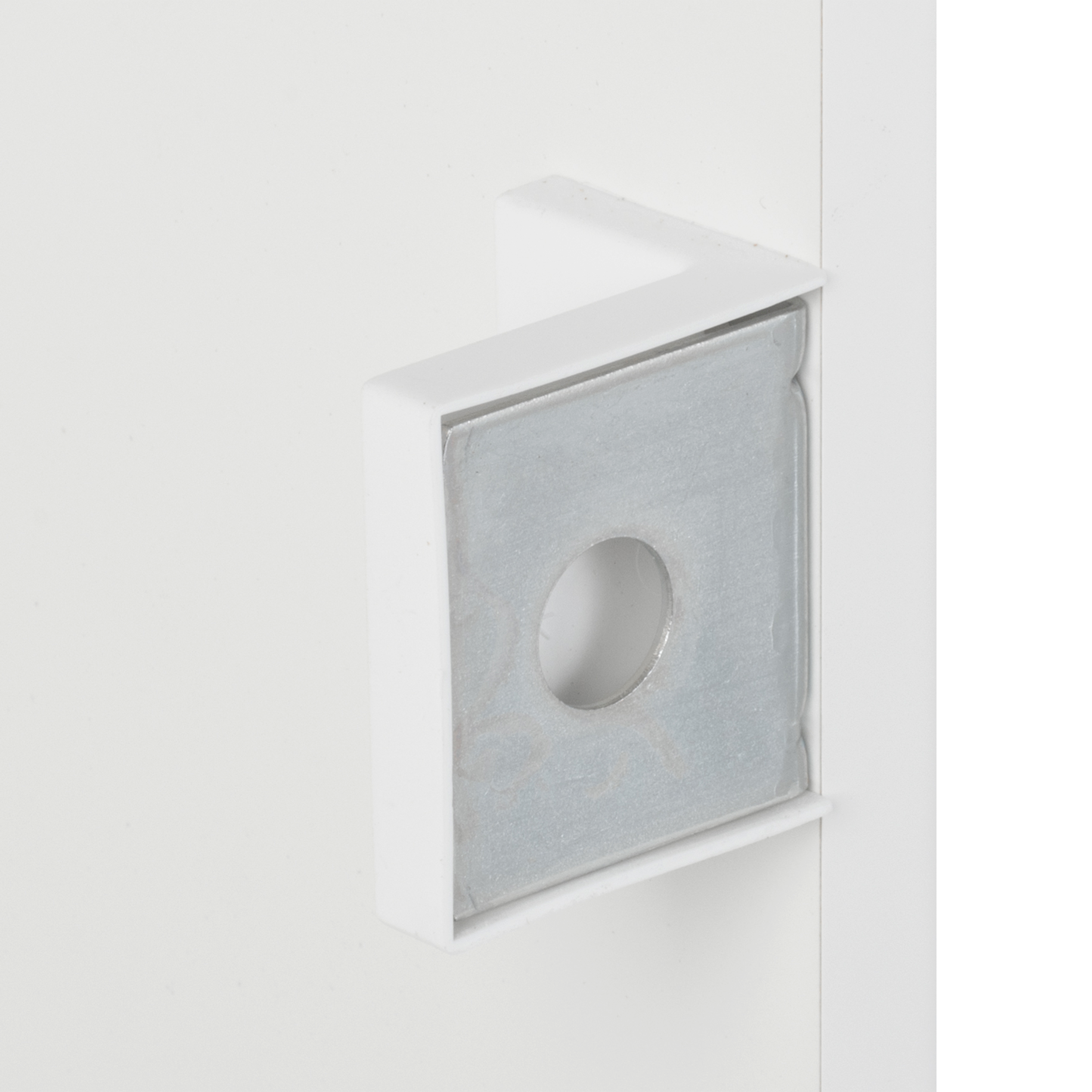 Mobile da bagno sospeso sotto lavabo L 60 x H 57.7 x P 46 cm bianco laminato lucido, 2 ante SENSEA Remix - 17