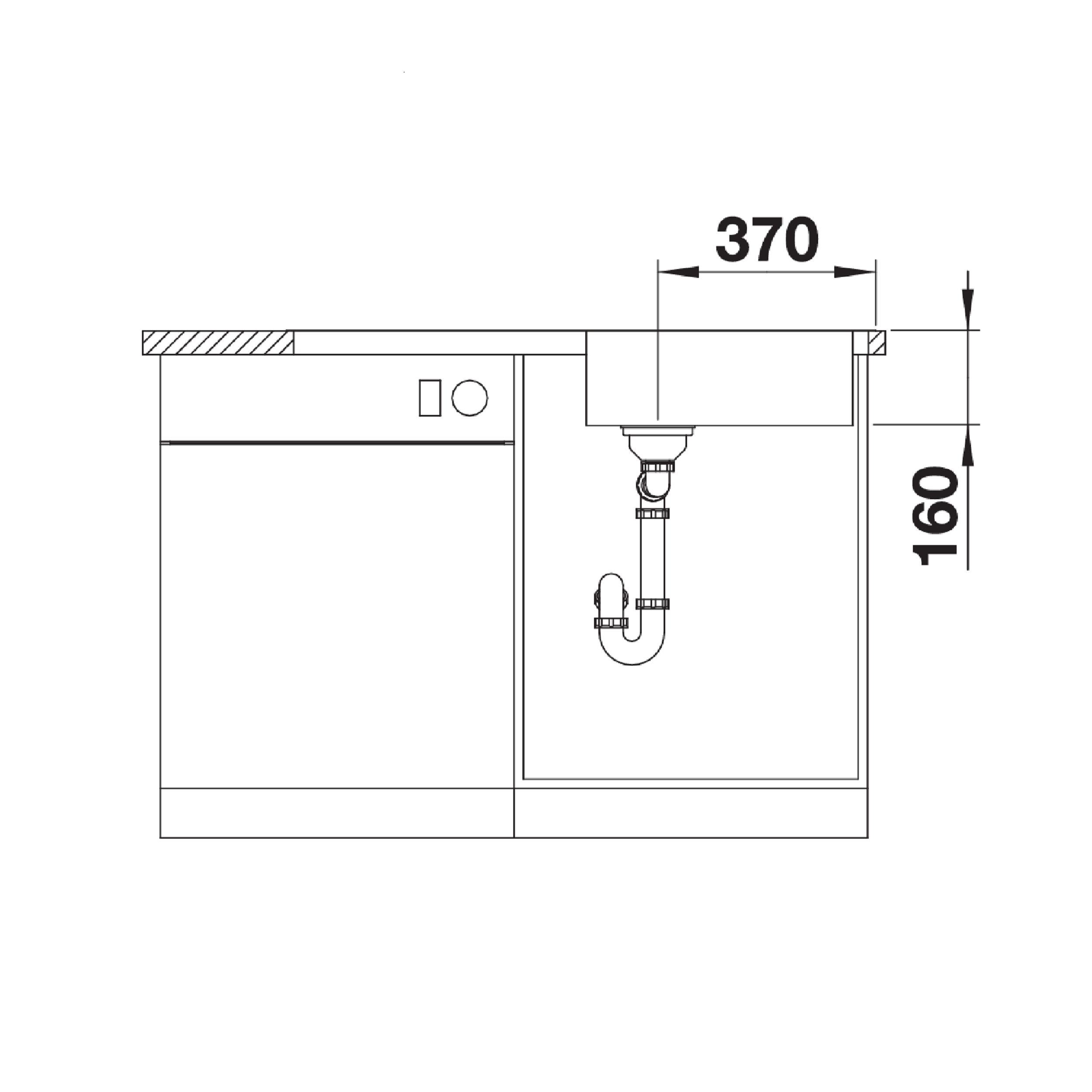 Zlewozmywak stalowy Lantos XL 6 S-IF Blanco - 2