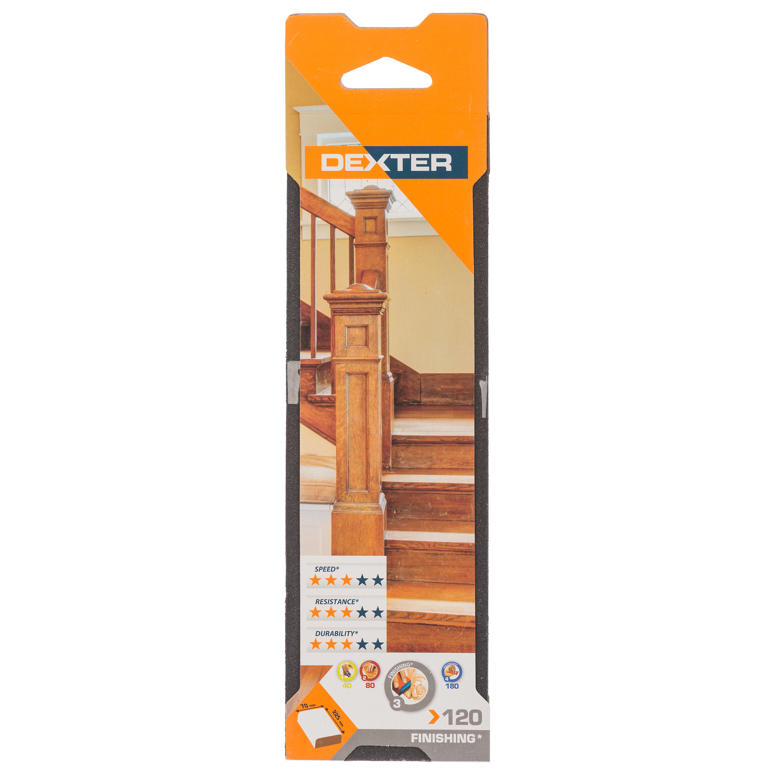 Esponja abrasiva DEXTER de grano 120 - 8