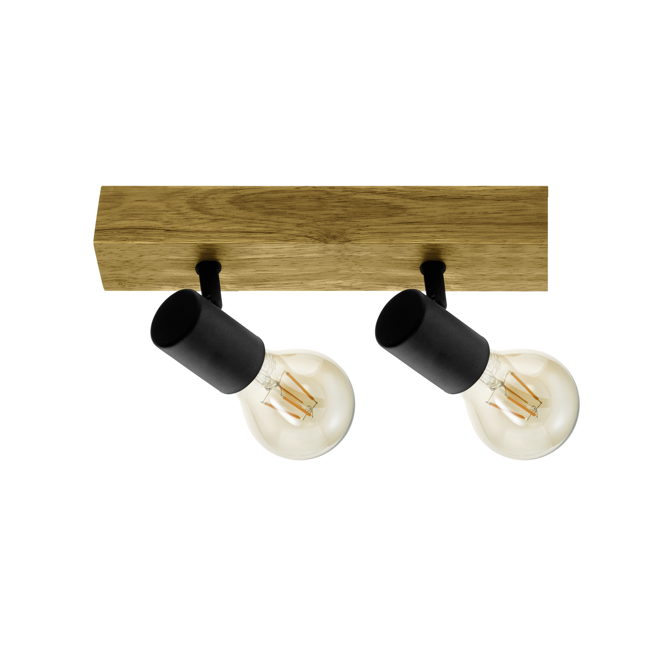 Faretto decorativo senza fonte luminosa TOWNSHEND in legno marrone E27 EGLO 2 luci - 6