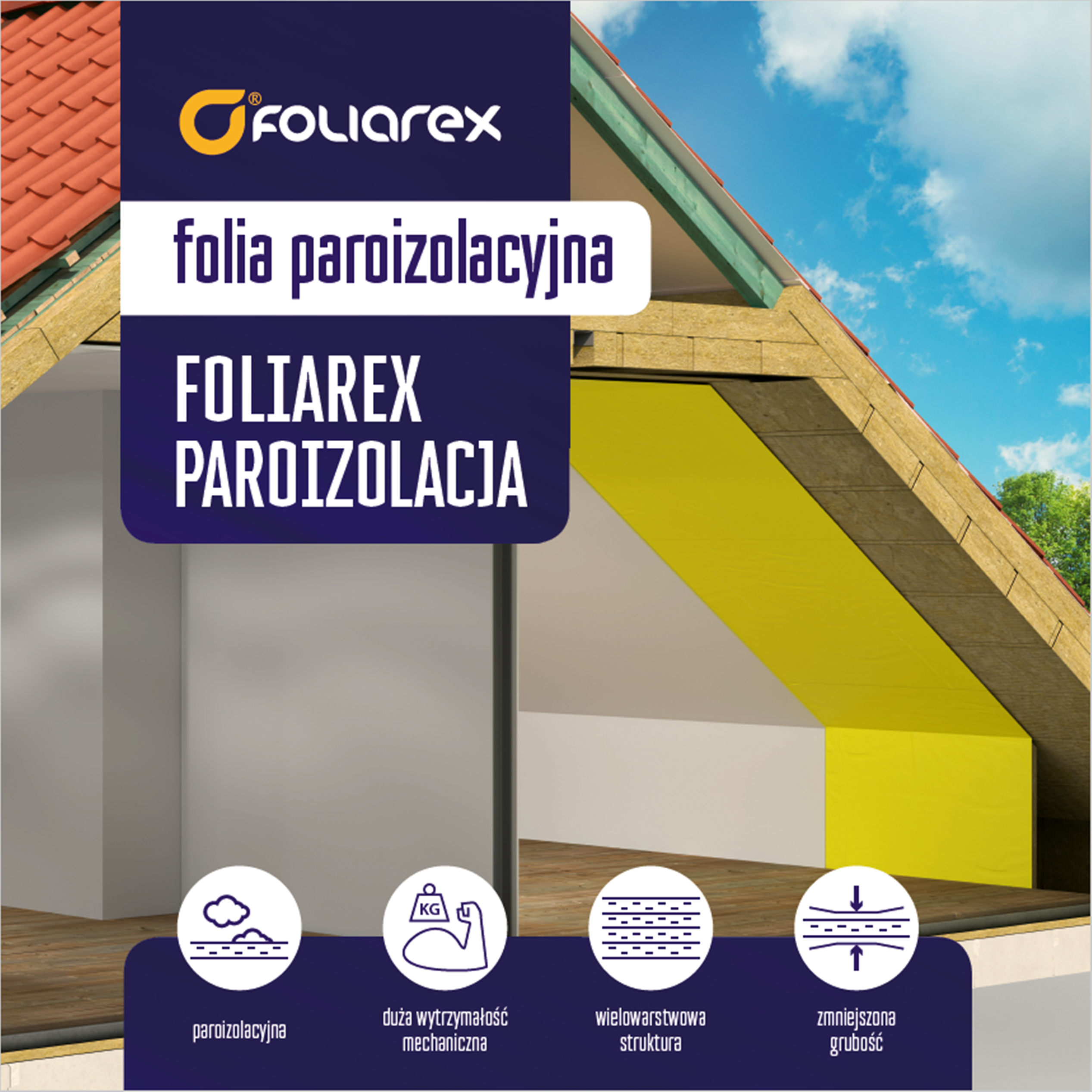 Folia paroizalacyjna żółta Typ 200 0.2 Foliarex - 2