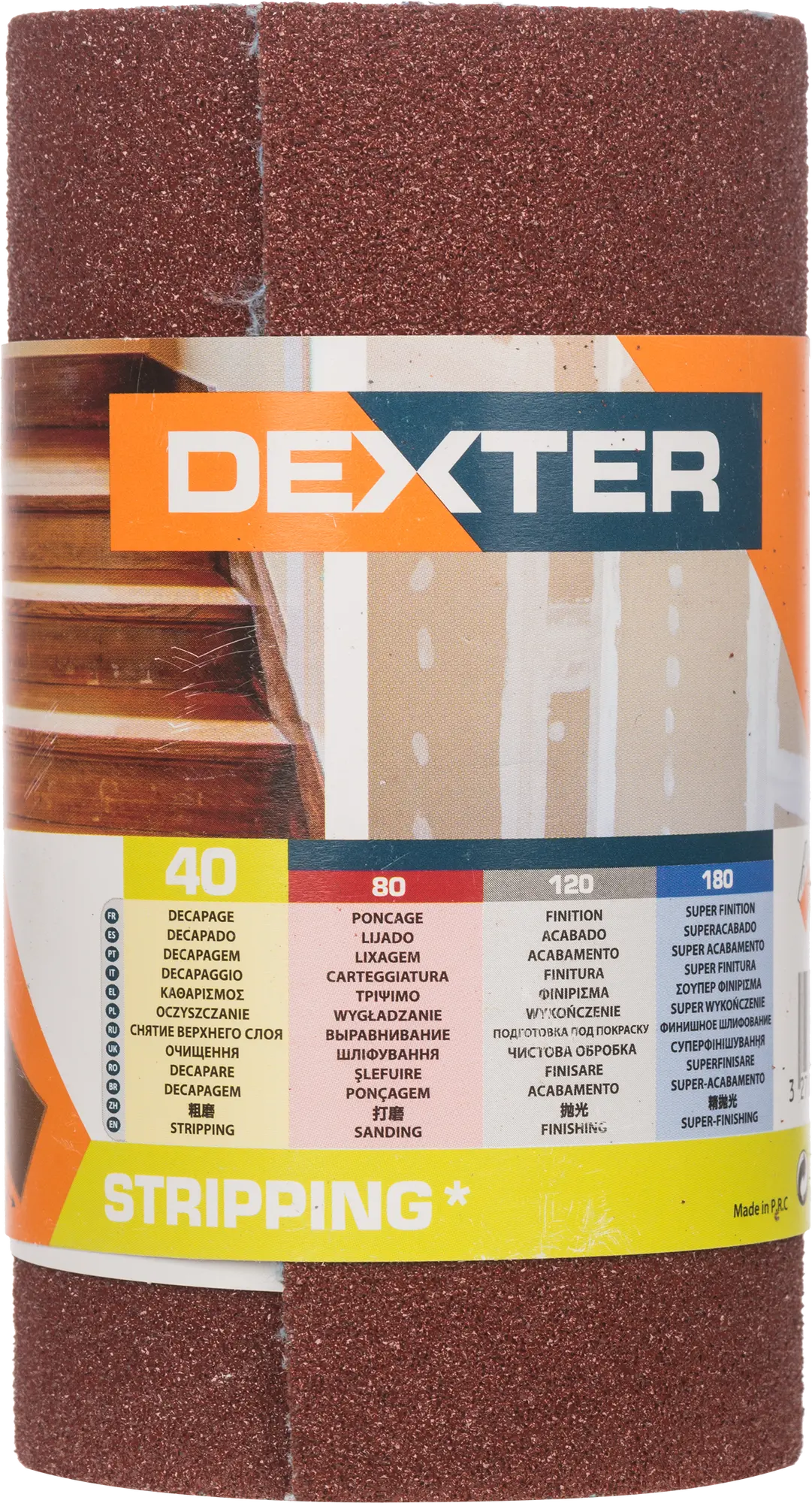 Papier ścierny ROLKA PŁÓTNO P40 115 mm x 2.5 m DEXTER - 3