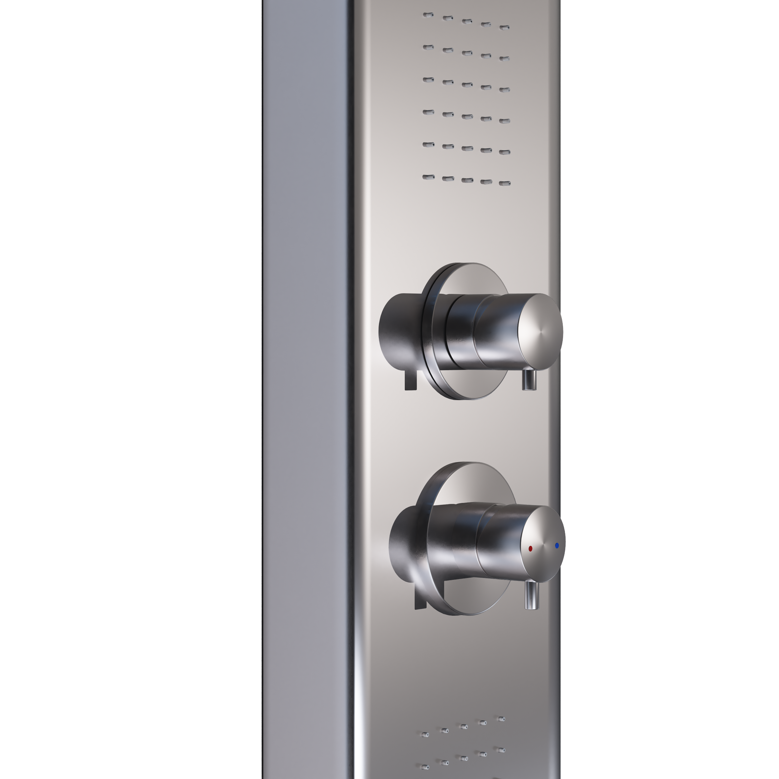 Columna de ducha hidromasaje monomando SENSEA Icone 2 gris cromado  brillante - 8