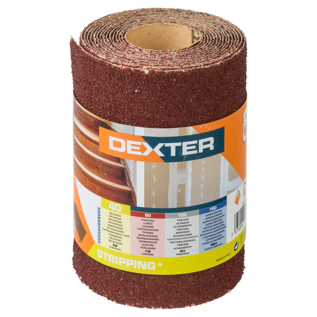 Papier ścierny ROLKA PAPIER P40 115 mm x 2.5 m DEXTER