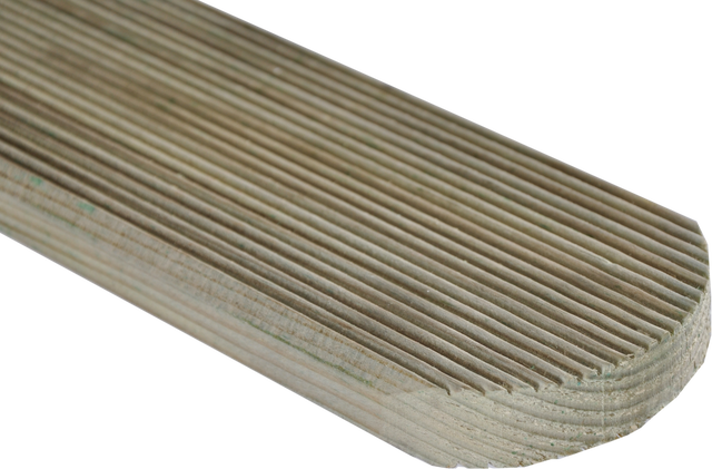 Sztacheta drewniana 9x2x150 cm ryflowana brązowa Sobex