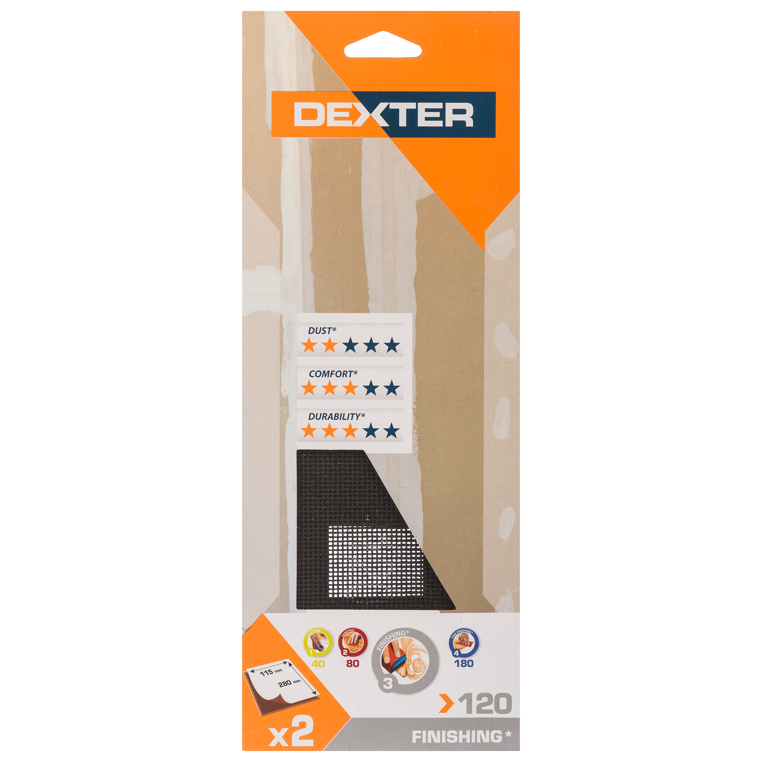 Malla abrasiva DEXTER con grano de 120 - 8