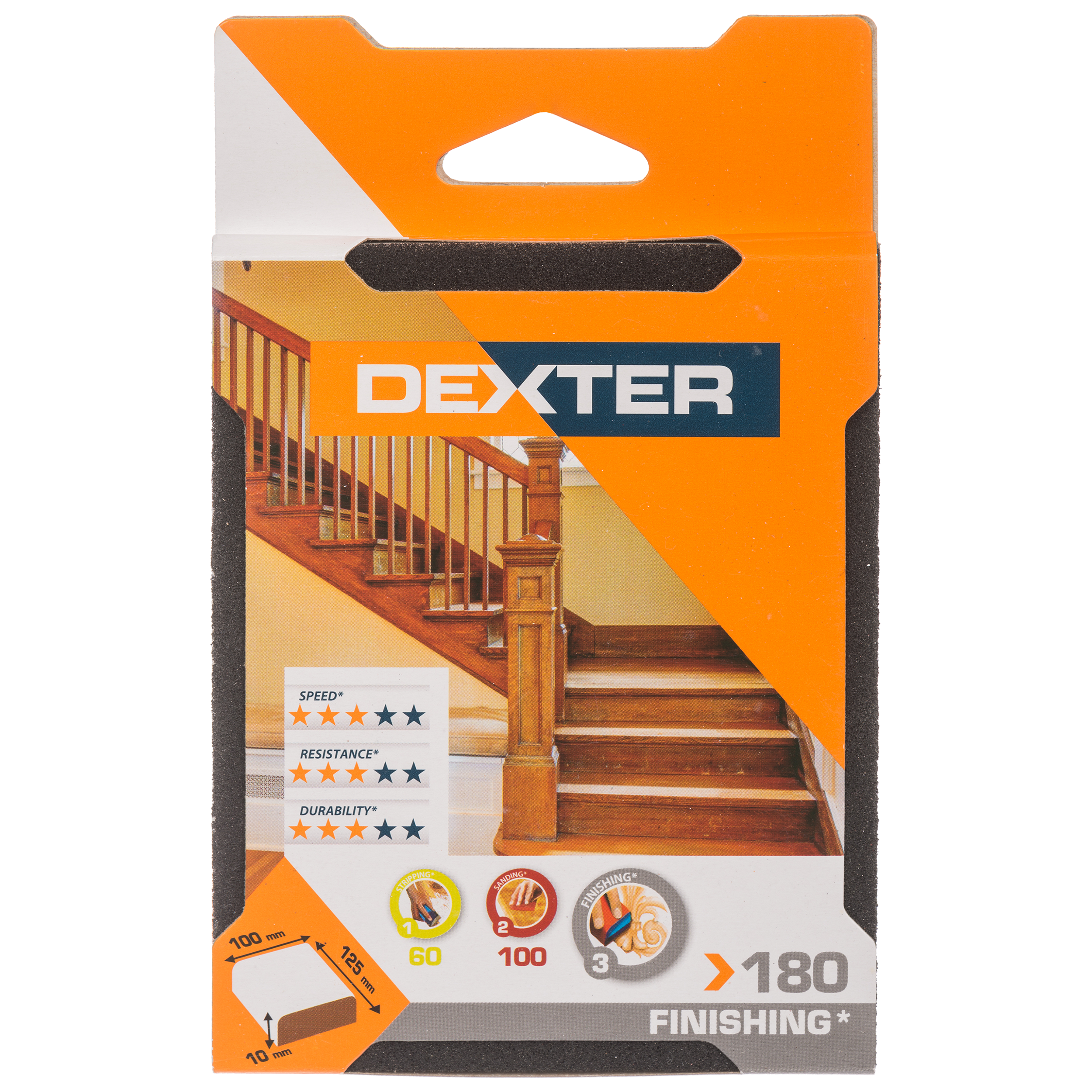 Esponja abrasiva DEXTER de grano 180 - 7