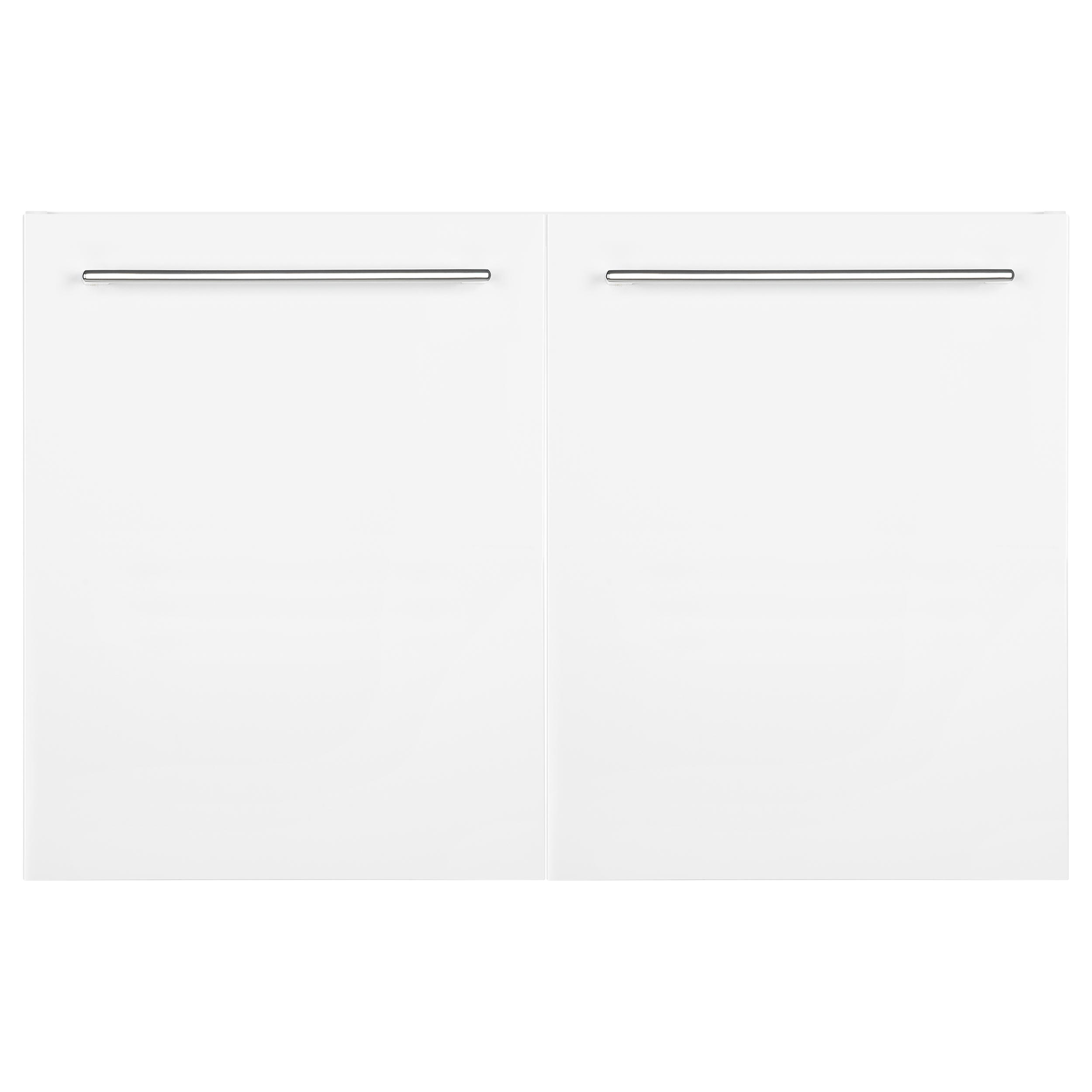 Mobile da bagno sospeso sotto lavabo L 90 x H 58 x P 33 cm bianco laminato lucido, 2 ante SENSEA Remix - 7