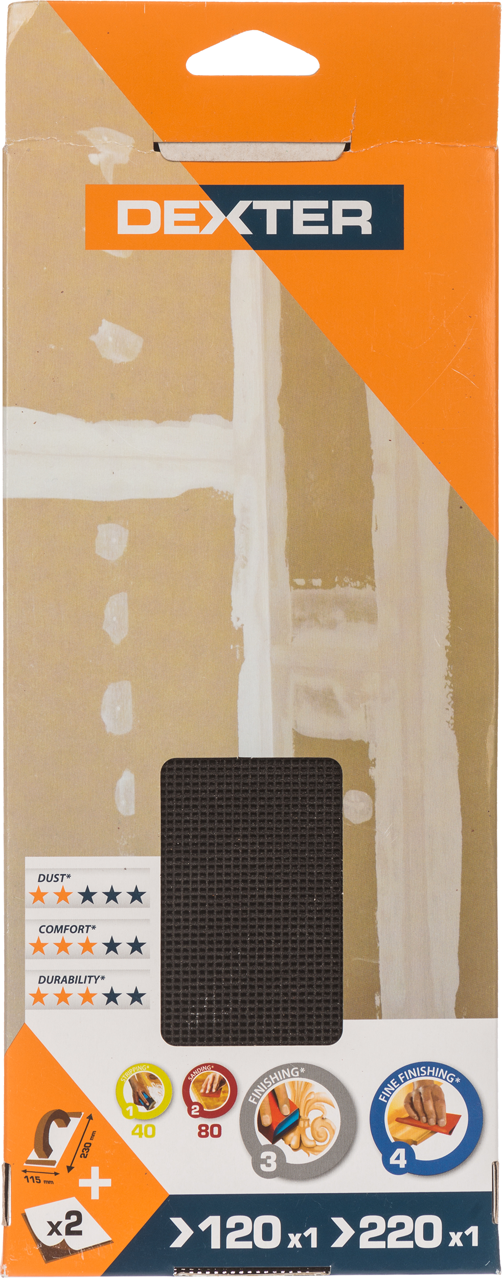 Podkładka do szlifowania 115 x 230 mm DEXTER - 2