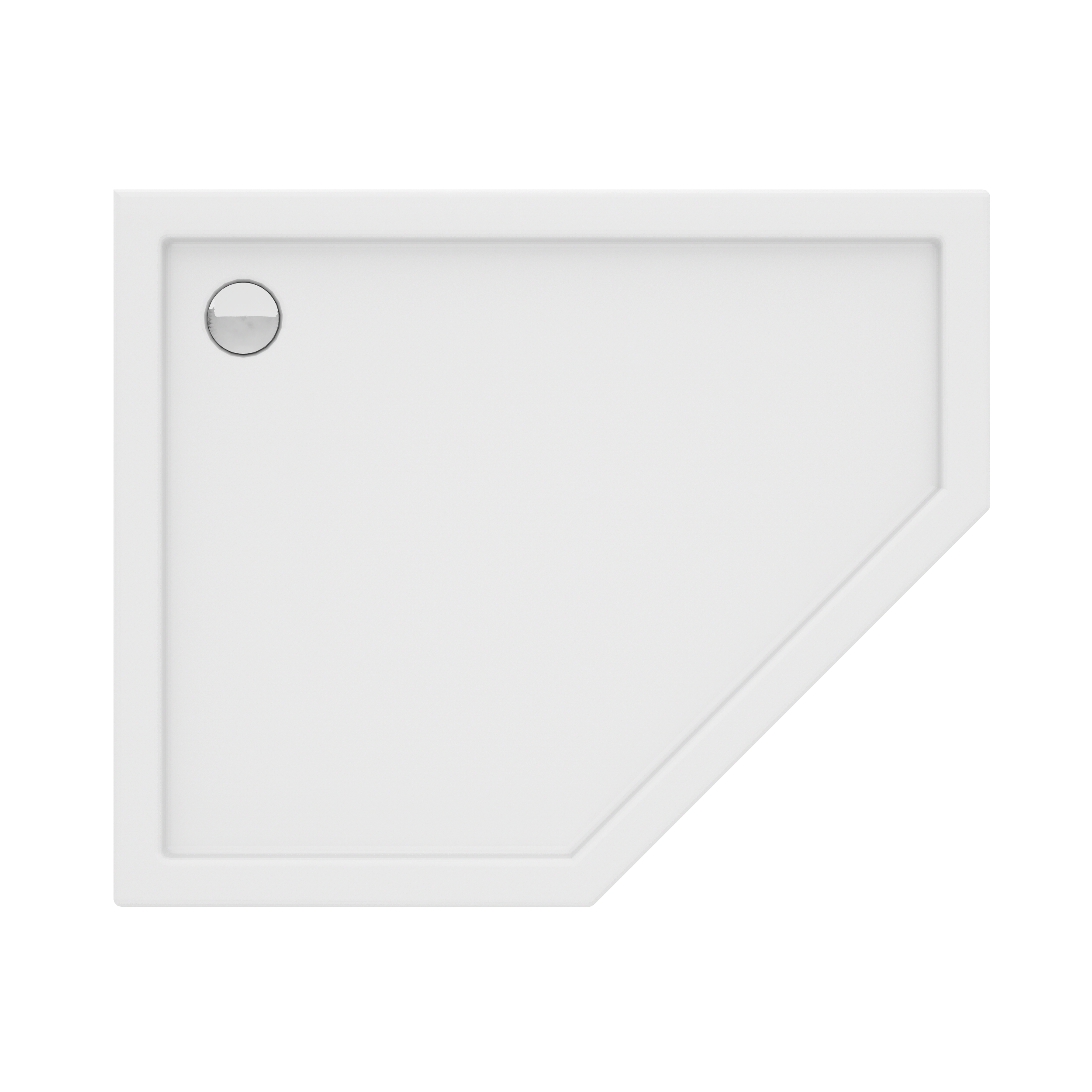 Brodzik do kabiny prysznicowej Perfetto Lewy 80 x 100 cm Wellneo