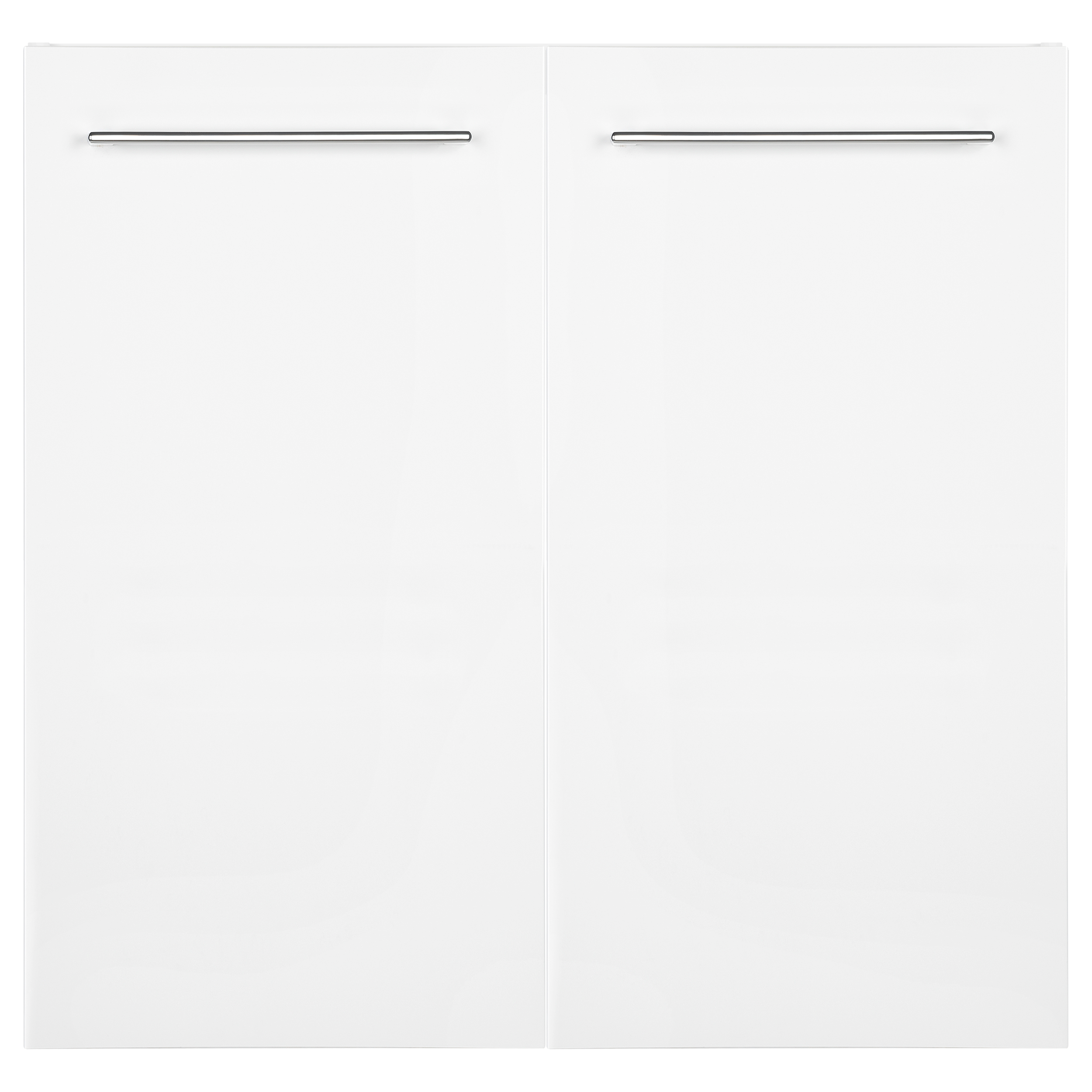 Mobile da bagno sospeso sotto lavabo L 60 x H 57.7 x P 46 cm bianco laminato lucido, 2 ante SENSEA Remix - 12