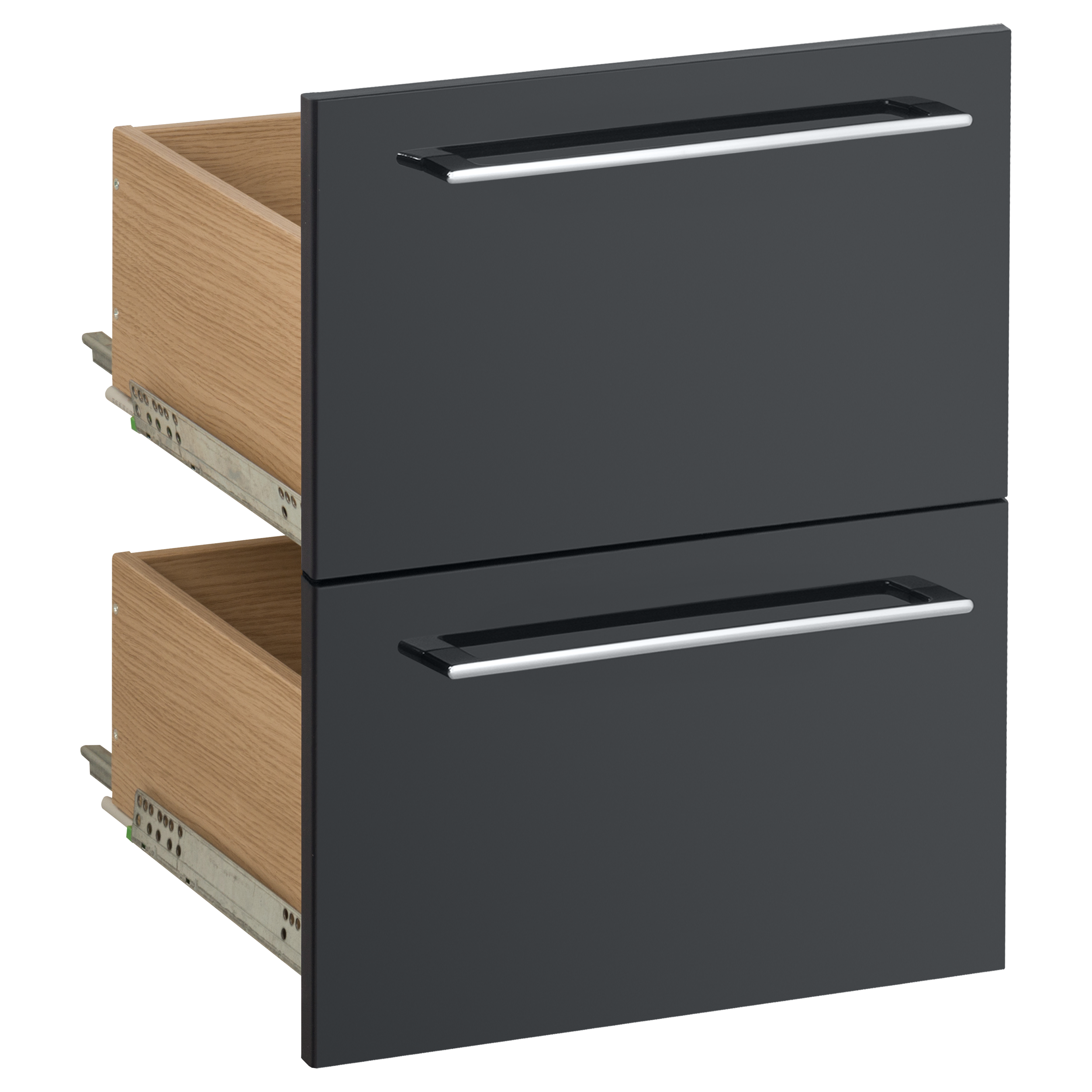 Remix 2 cajones gris de 44.7x28.5x46cm