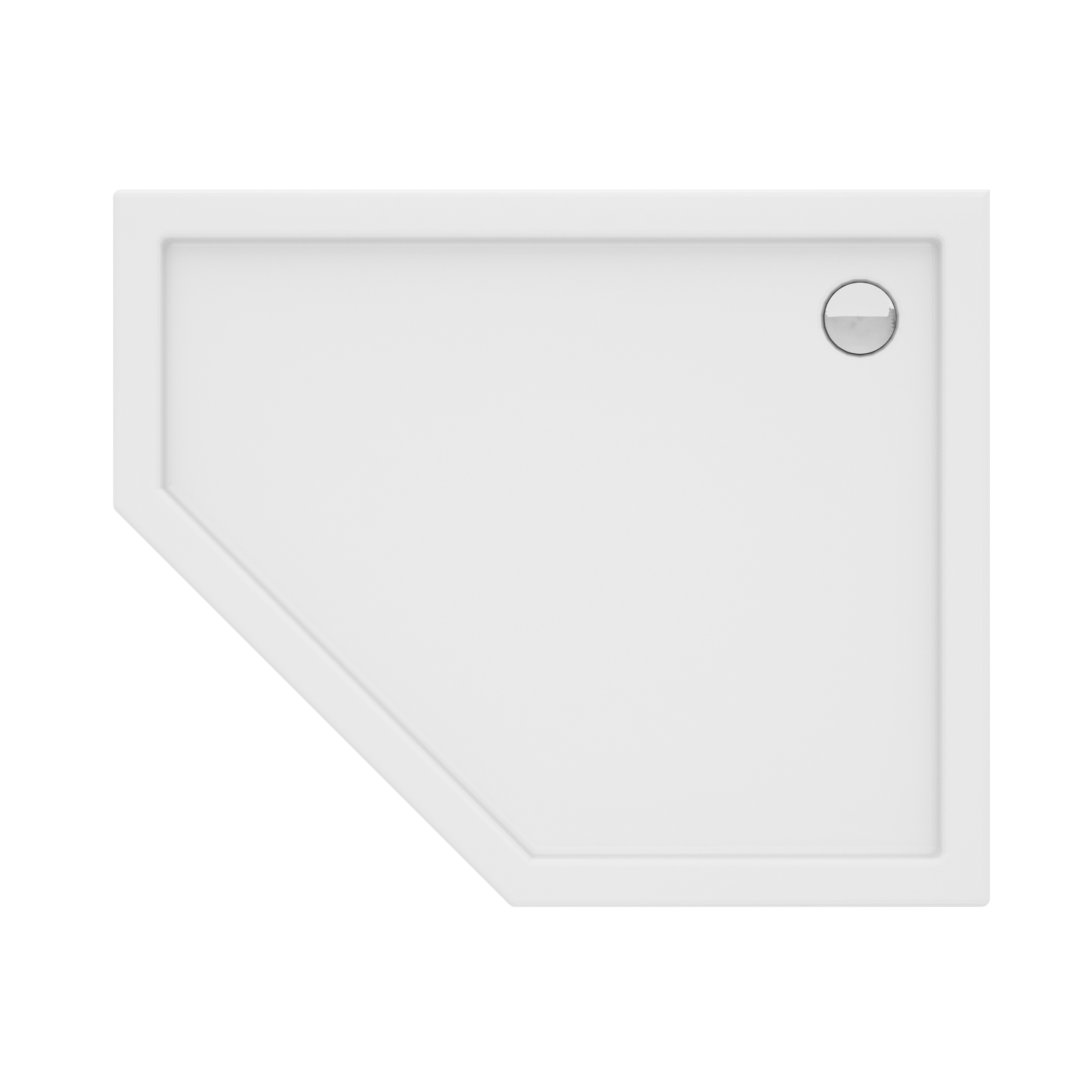 Brodzik do kabiny prysznicowej Perfetto Prawy 80 x 100 cm Wellneo