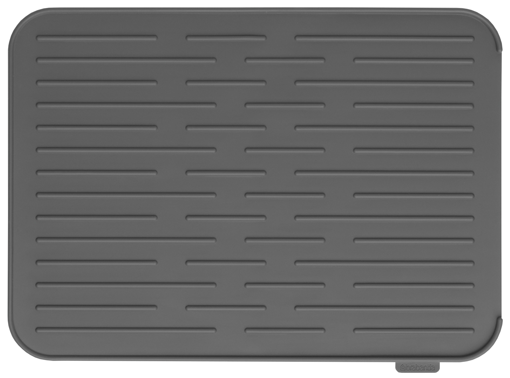 Bandeja escurreplatos de silicona brabantia gris oscuro
