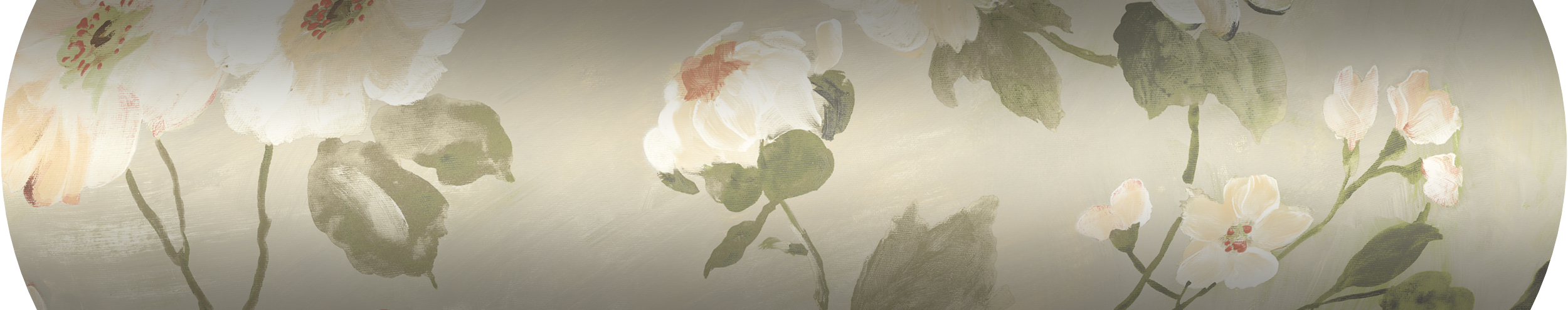 Tapeta w kwiaty Margeritte beżowa winylowa na flizelinie - 3