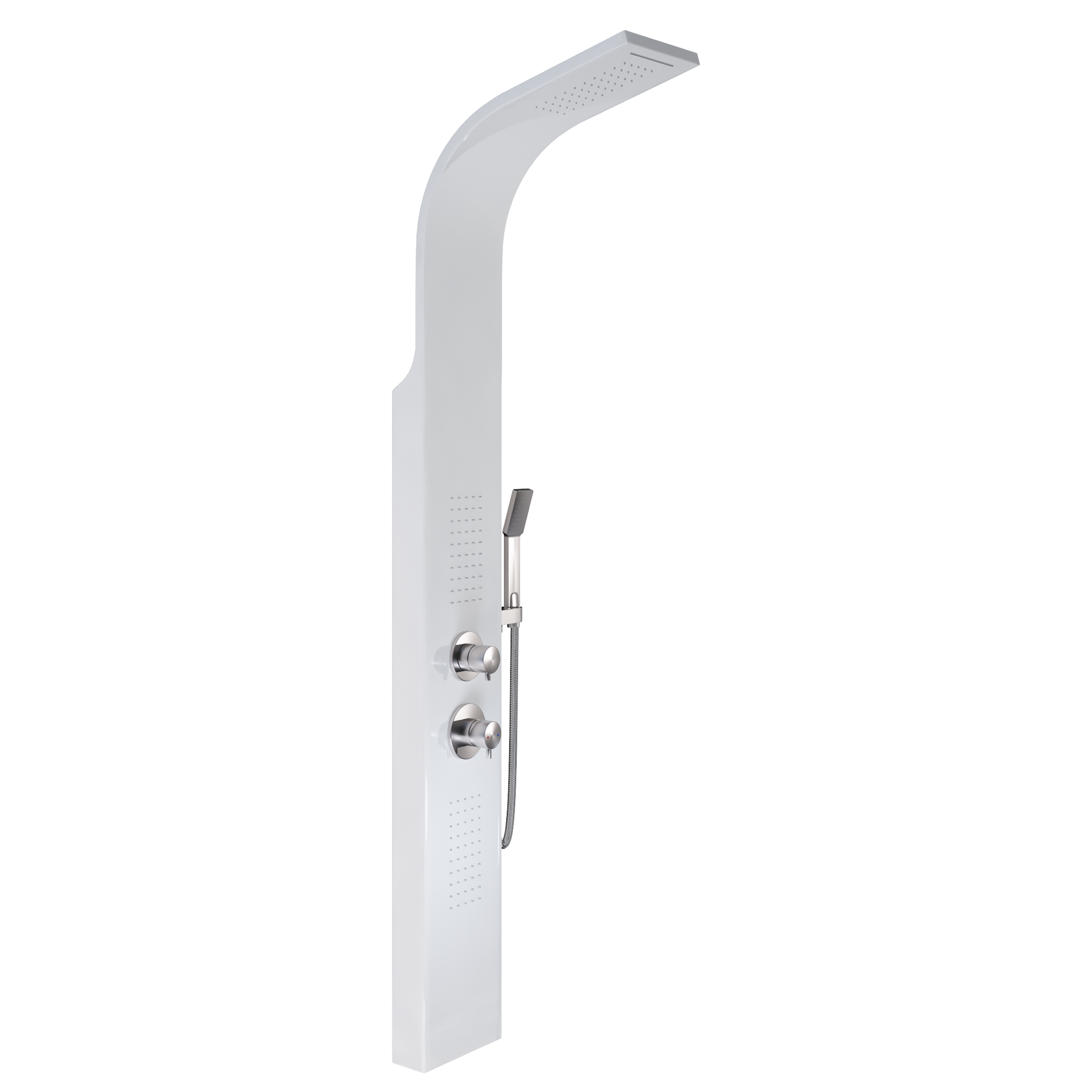 Columna de ducha hidromasaje monomando SENSEA Caloa 2 blanco - 5