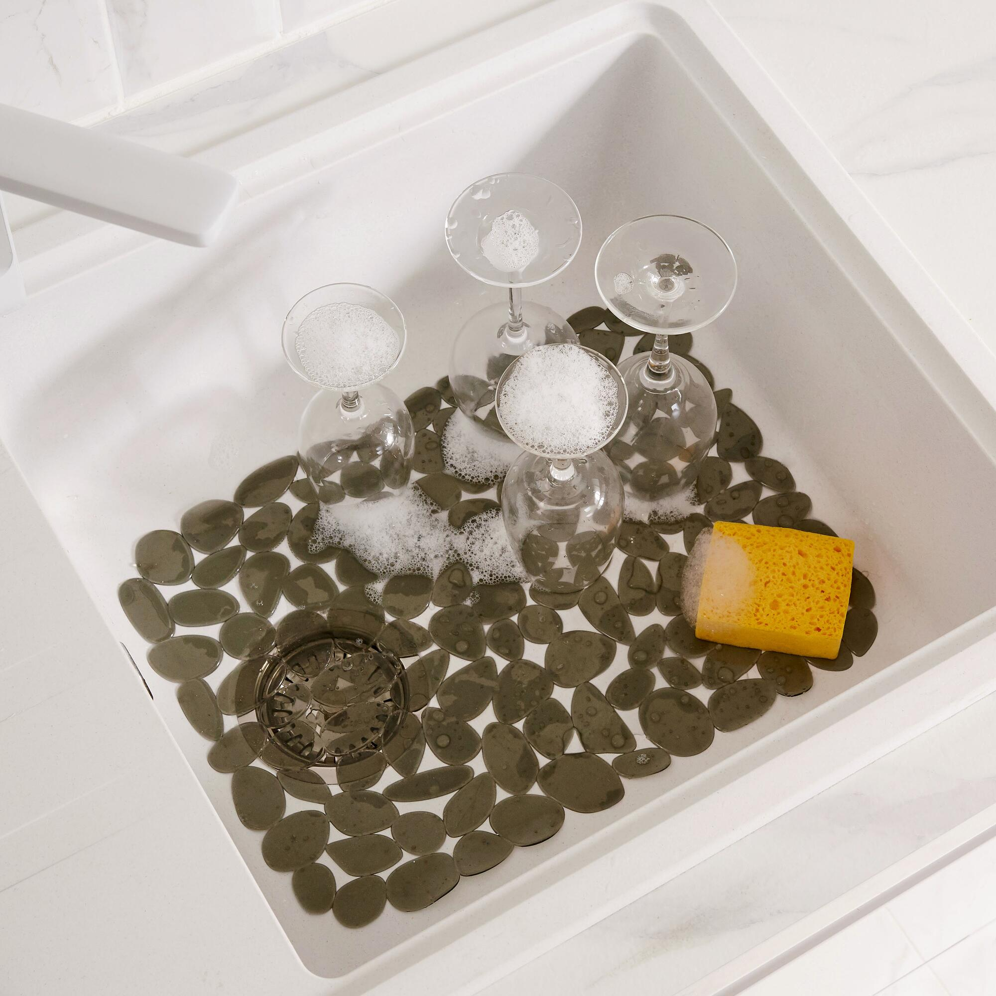 Mata do zlewozmywaka szara 40 x 30 cm Delinia - 2