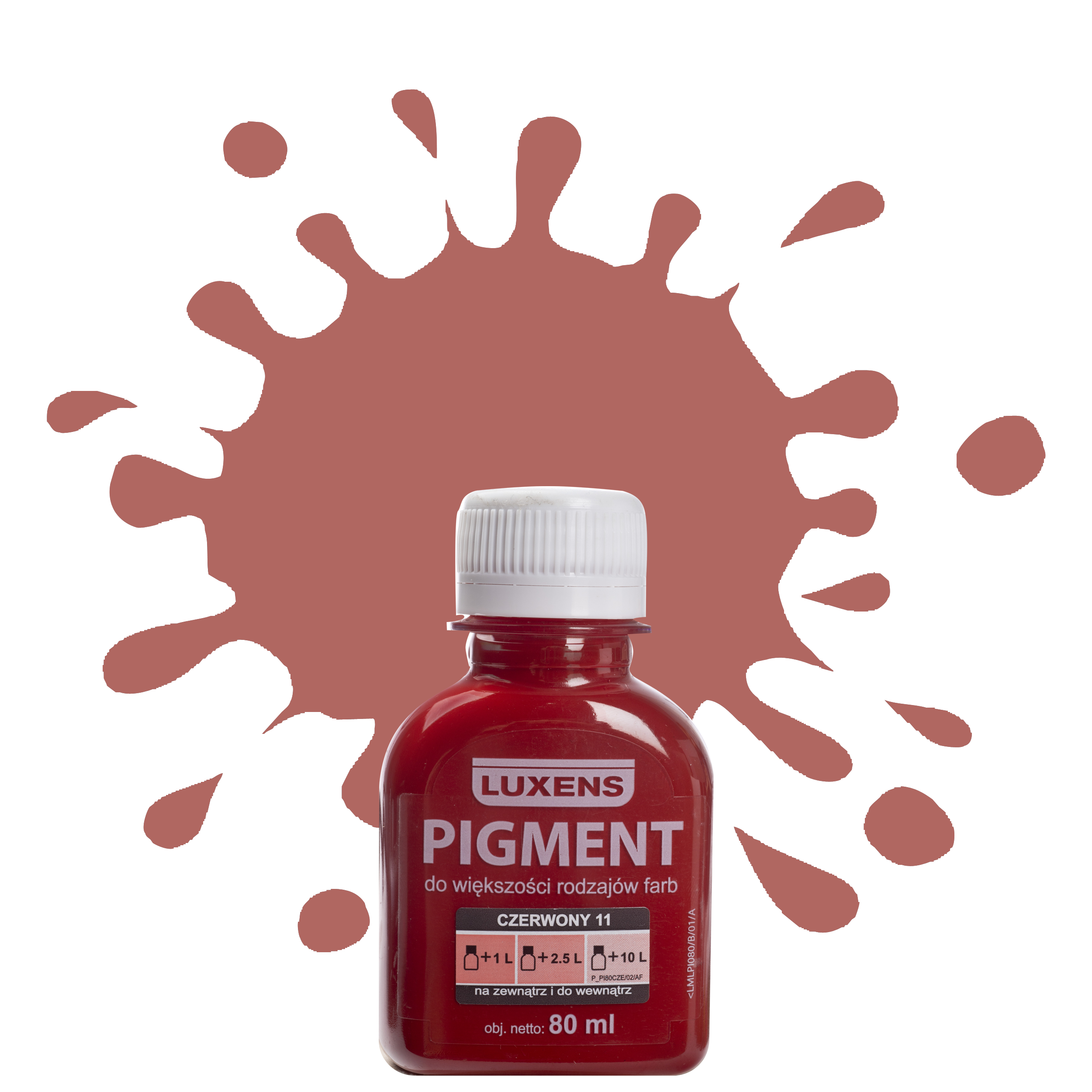 Barwnik w płynie Pigment Luxens 80 ml Czerwony nr 11 80 ml