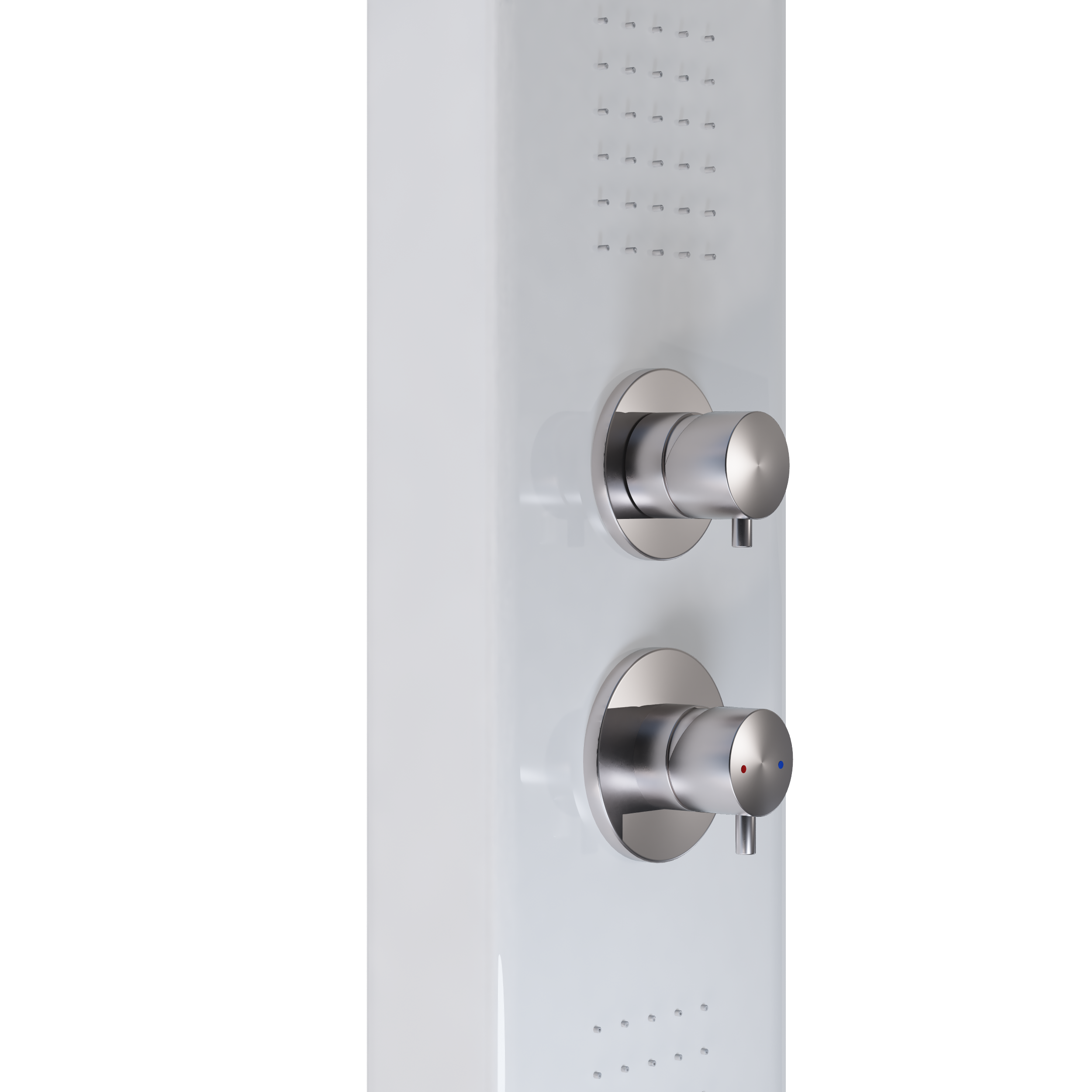 Columna de ducha hidromasaje monomando SENSEA Caloa 2 blanco - 7