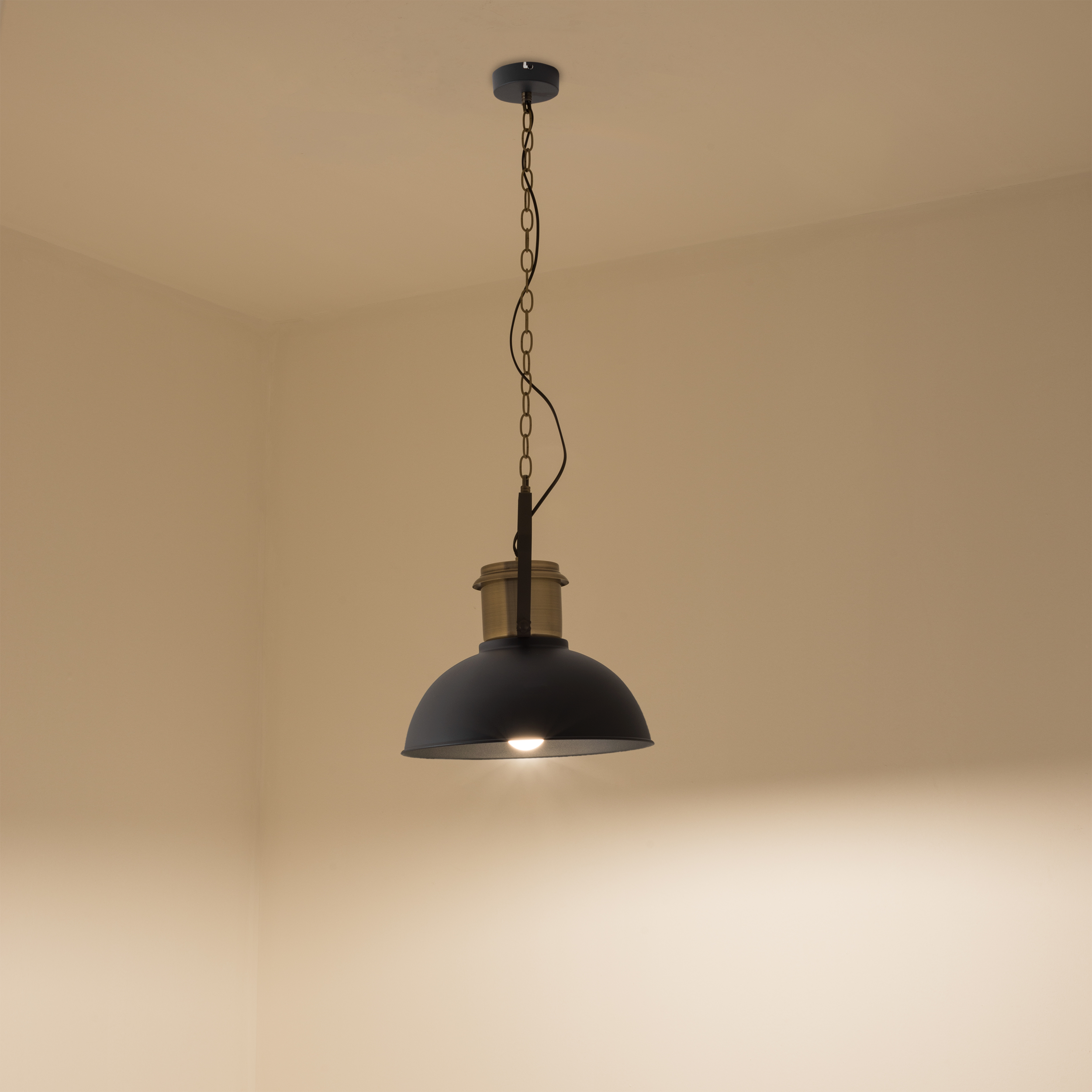 Lampa wisząca Ted czarno-złota E27 Inspire - 6