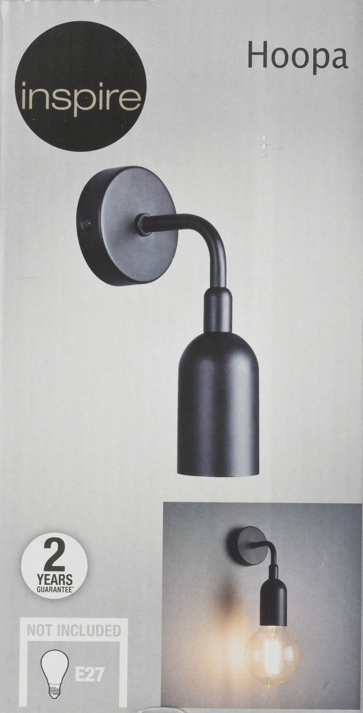 Kinkiet HOOPA czarny E27 INSPIRE - 3