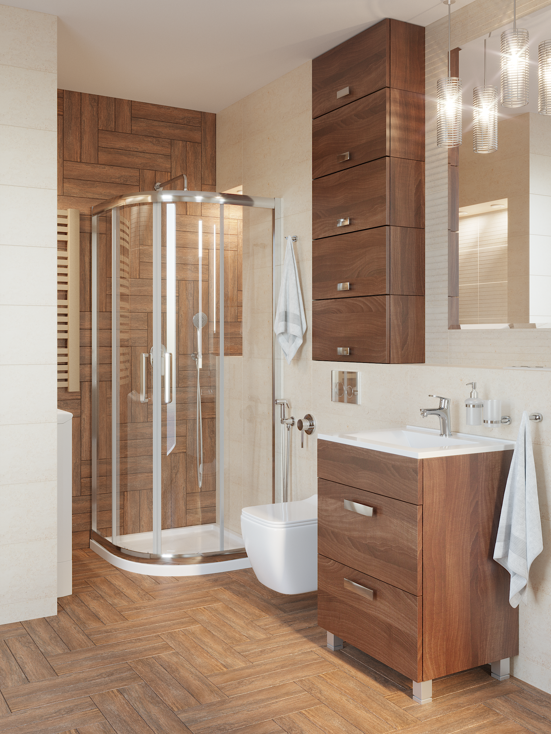 Brodzik do kabiny prysznicowej 1/4 koła Ipsilon 80x80x5 cm biały gładki Sensea - 4