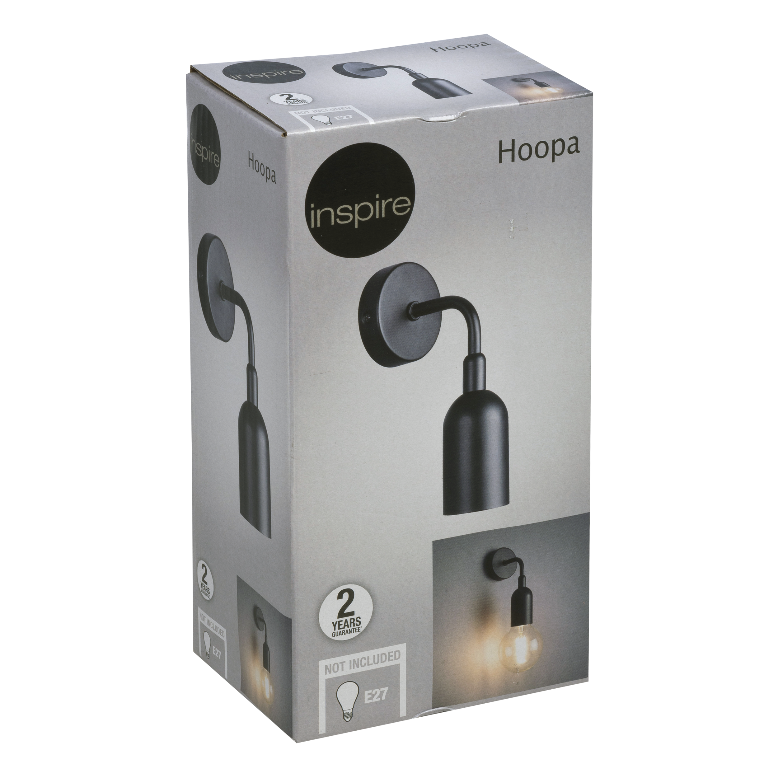 Kinkiet HOOPA czarny E27 INSPIRE - 2