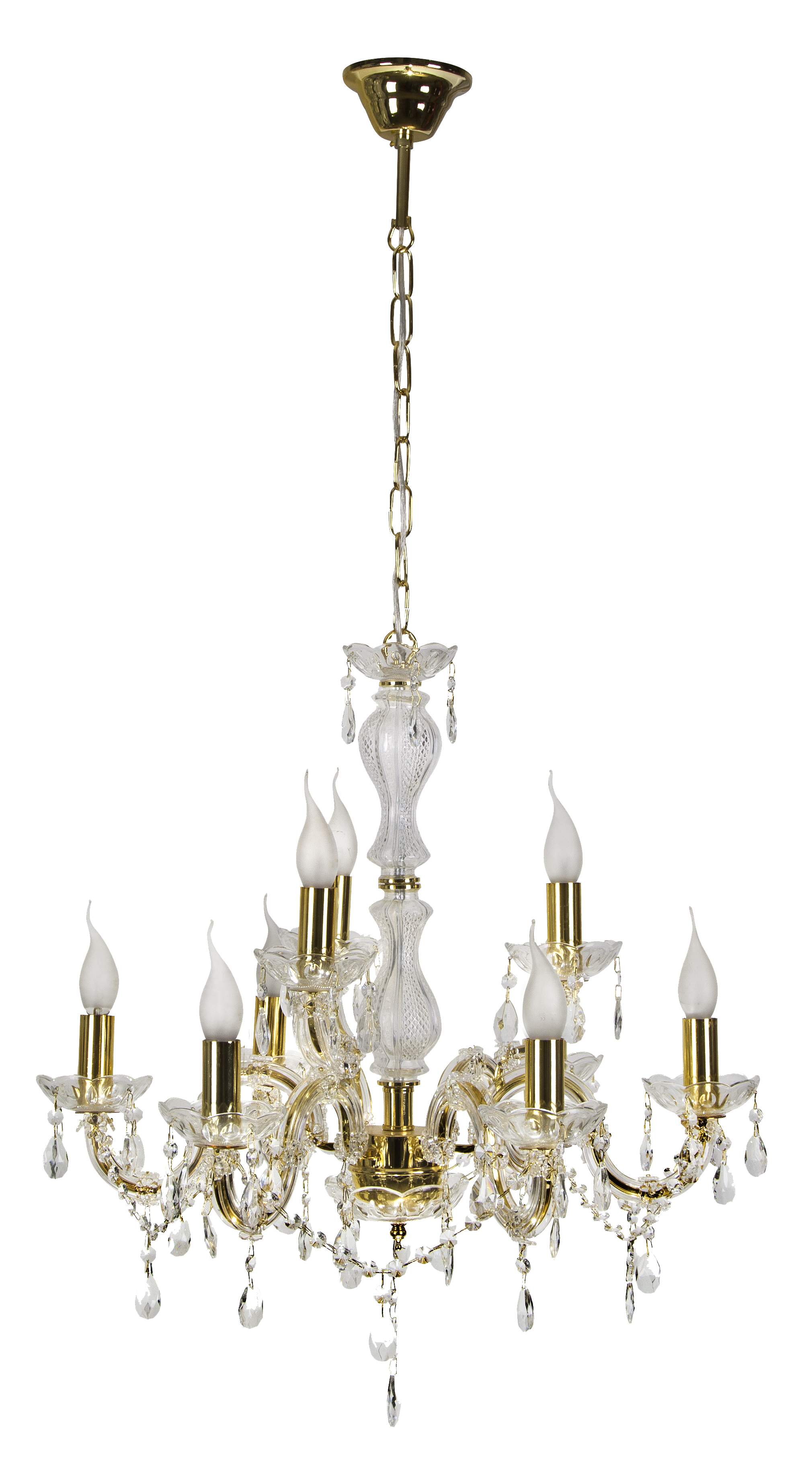 Żyrandol Maria Teresa złoty 8 x E14 Candellux