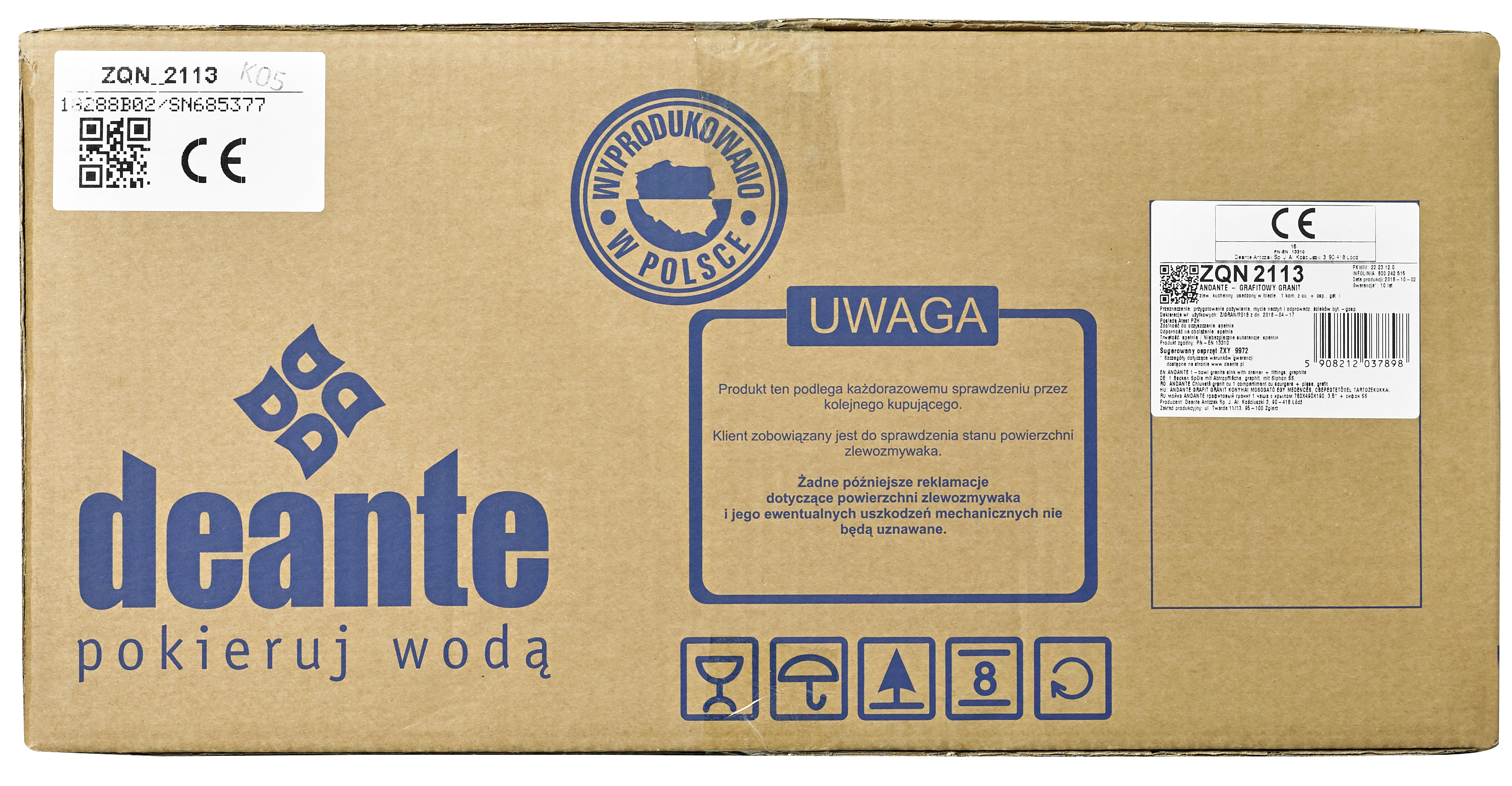 Zlewozmywak granitowy Andante Deante - 8