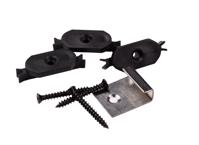 Klipsy montażowe 50szt. plastikowe DLH