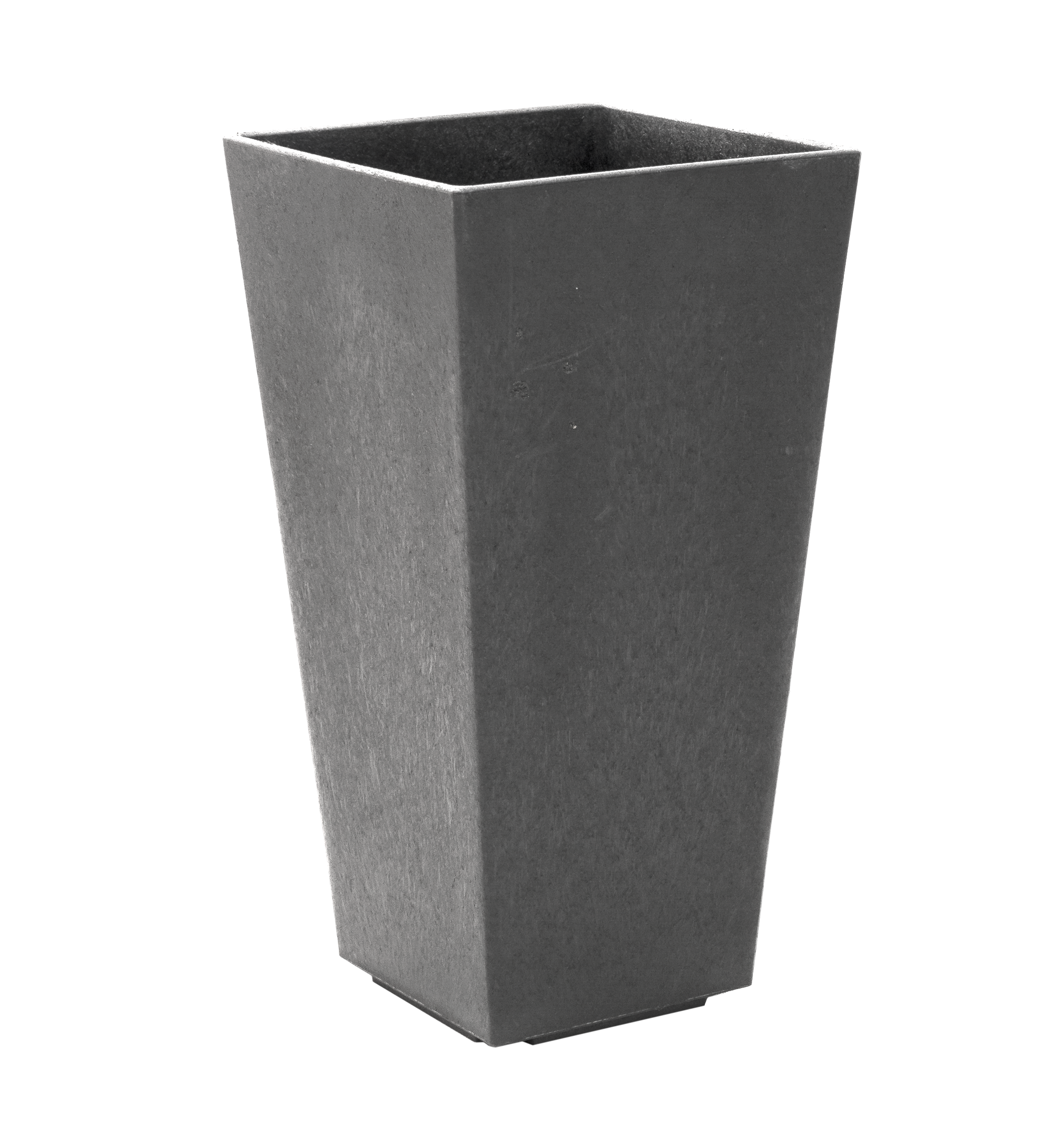 Donica wysoka Sonata 26x26 cm szara gumowa Tierra Verde