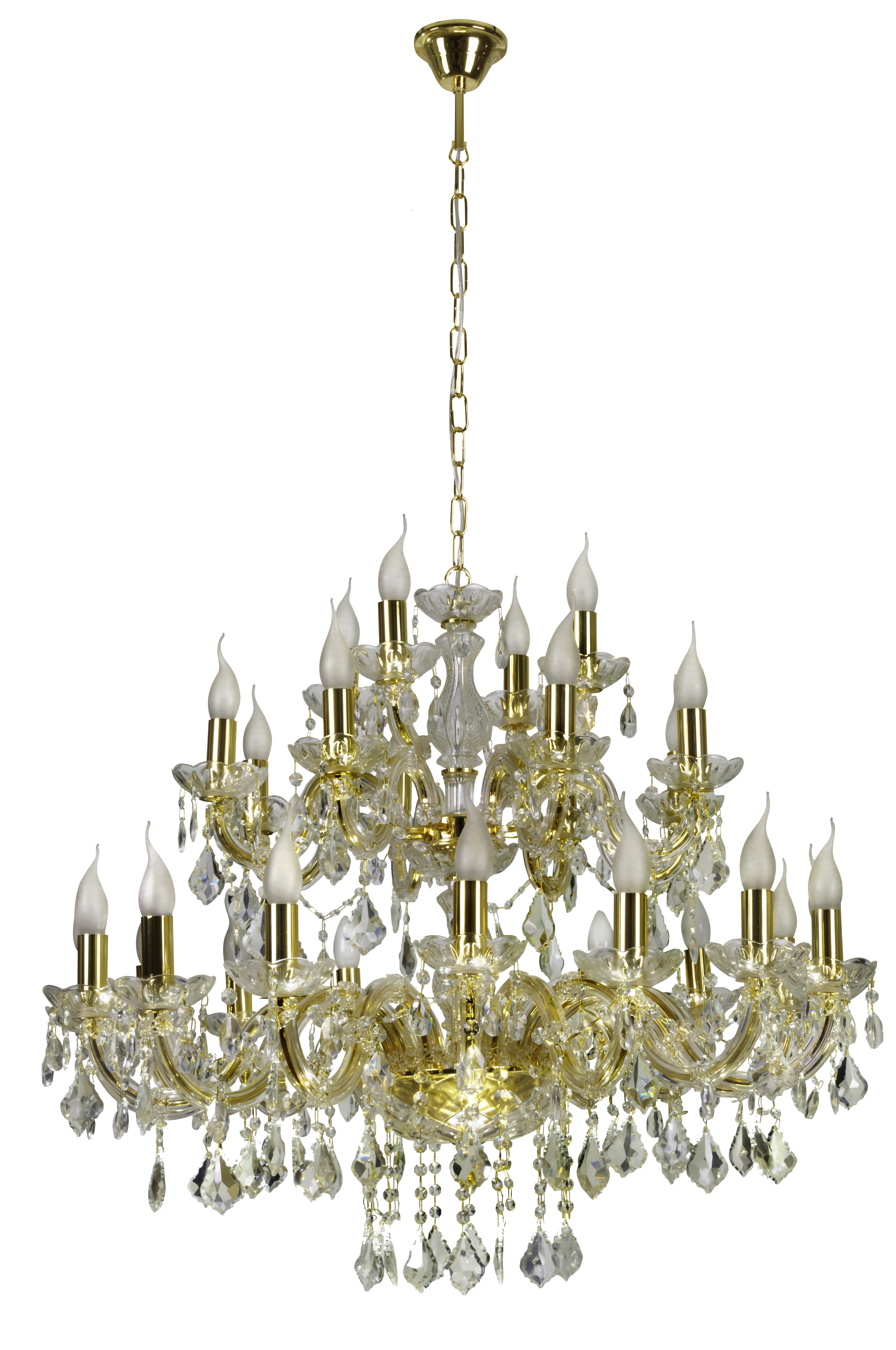 Żyrandol Maria Teresa złoty 28 x E14 Candellux