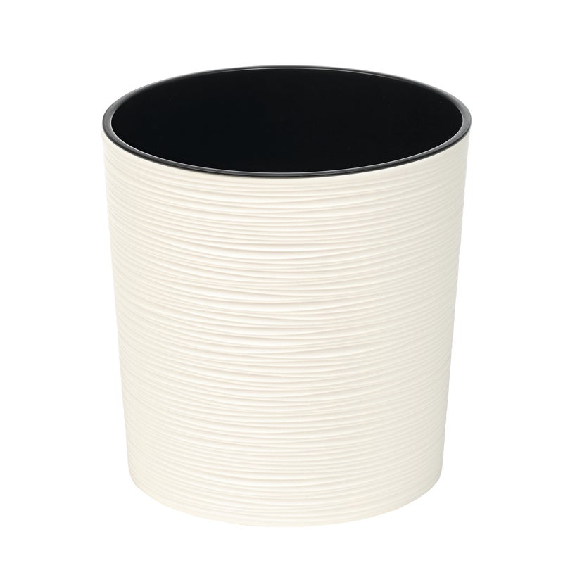 Donica plastikowa Malwa śr.25 cm kremowa Lamela